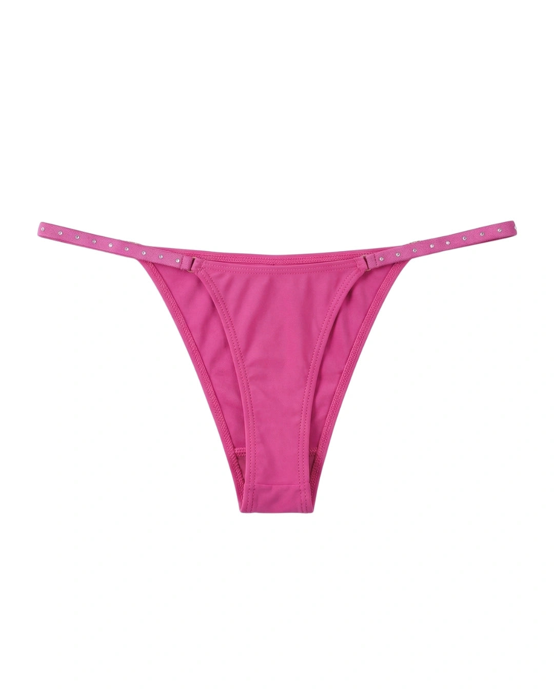 Thong Panty - Noir Strap - Pink