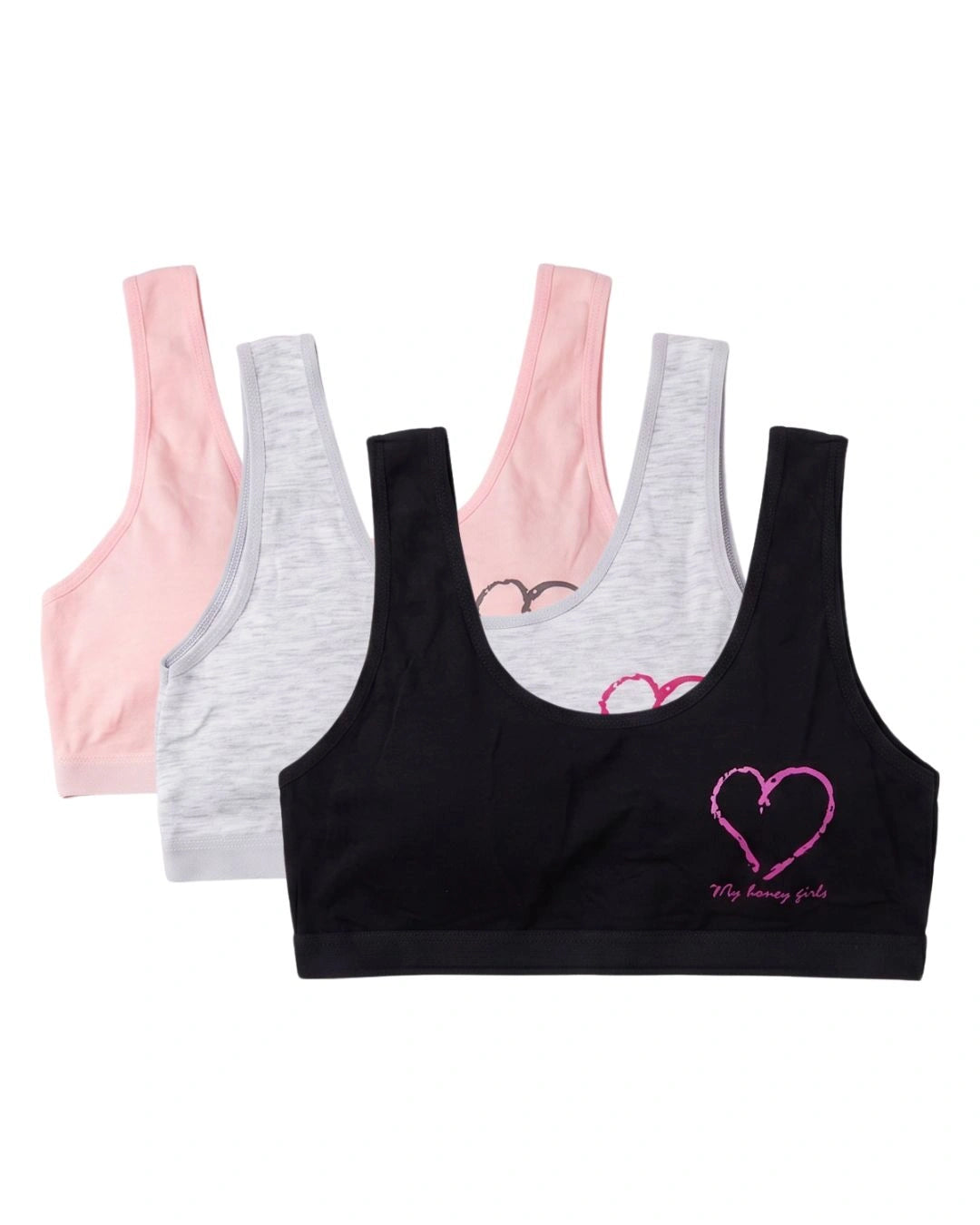 Pack Of 3 Teenage Bras - My Girl