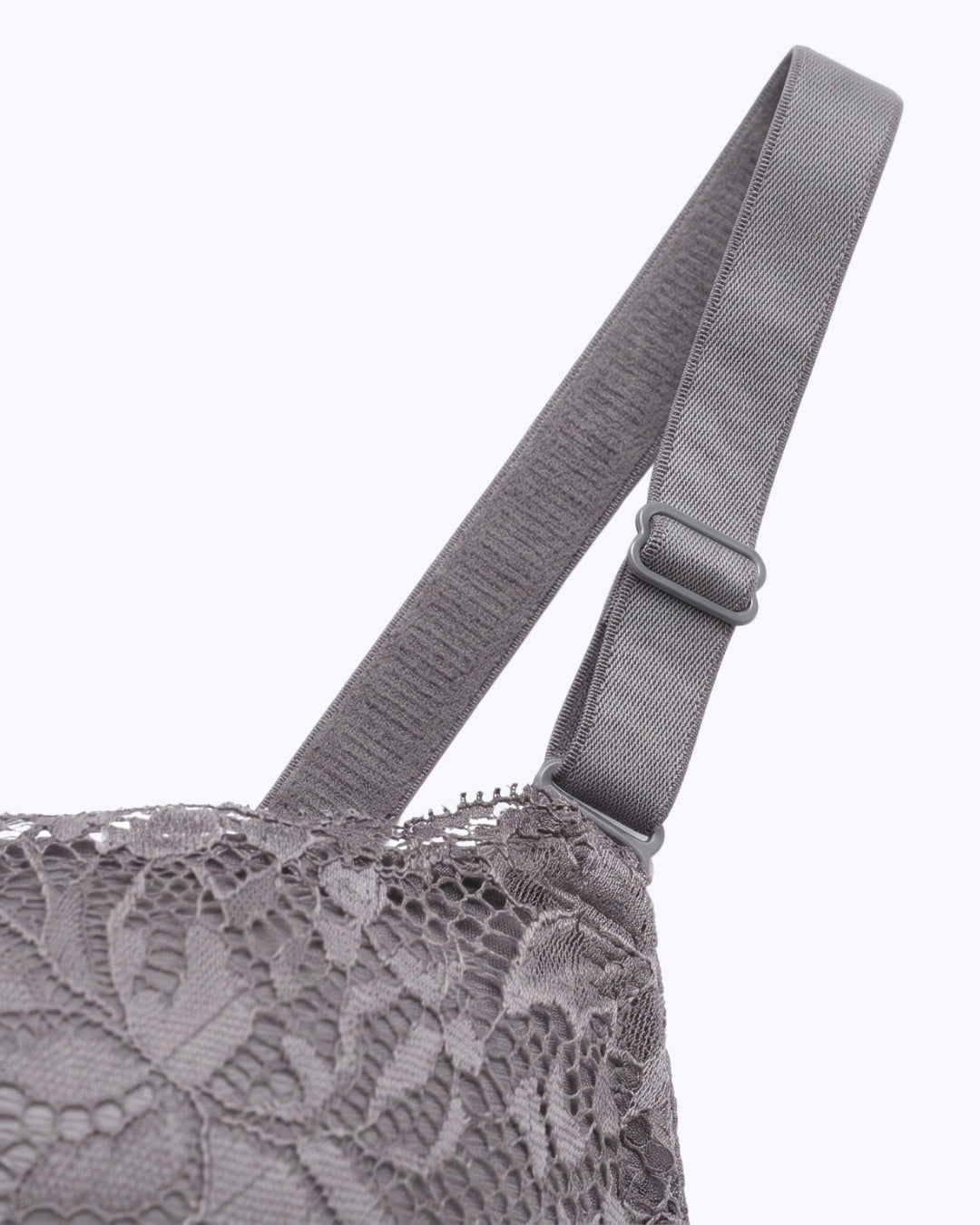 Plus Size Padded Bra - Softessa - Charcoal