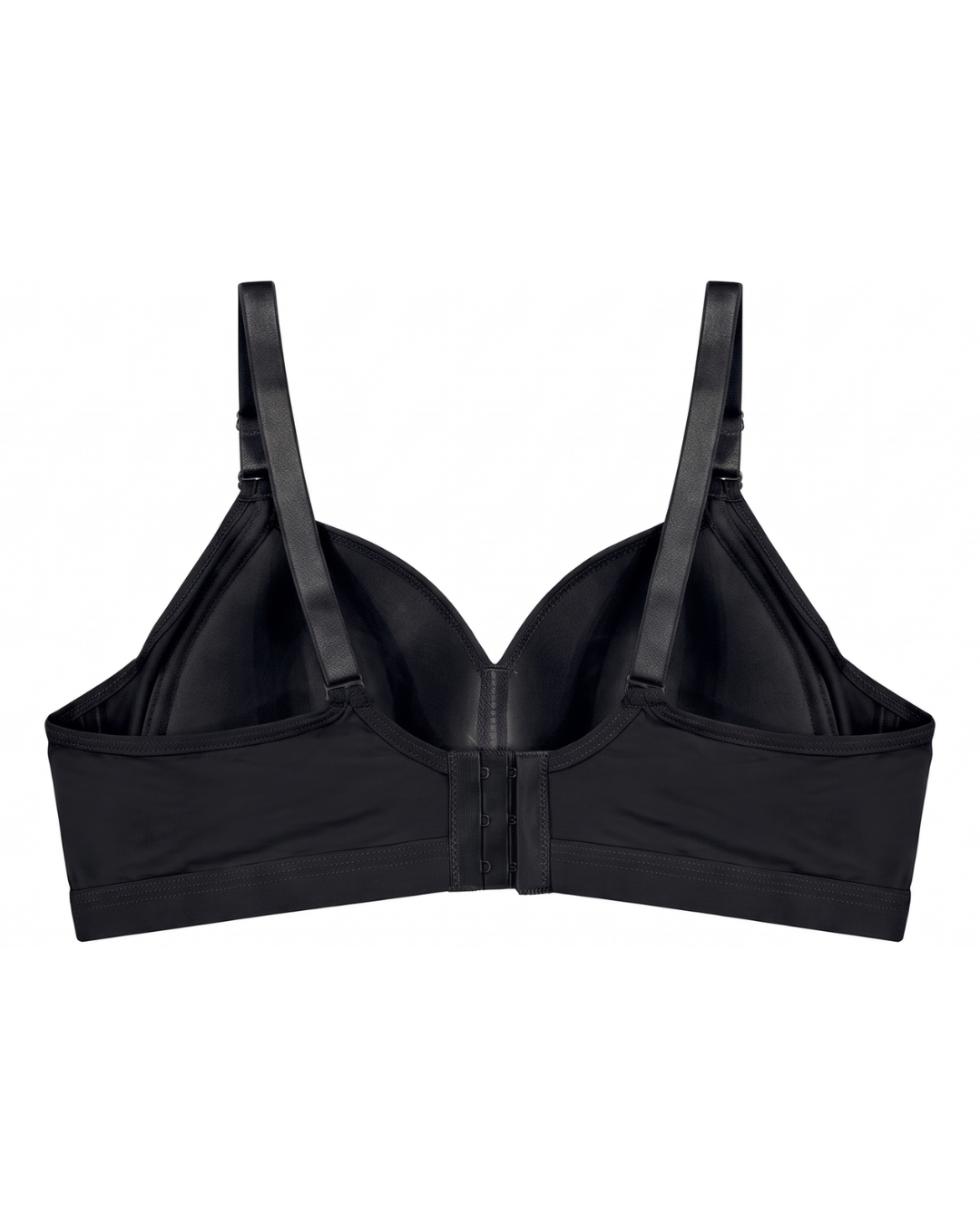 Plus Size Non-Wired Padded T-Shirt Bra - Pastel - Black