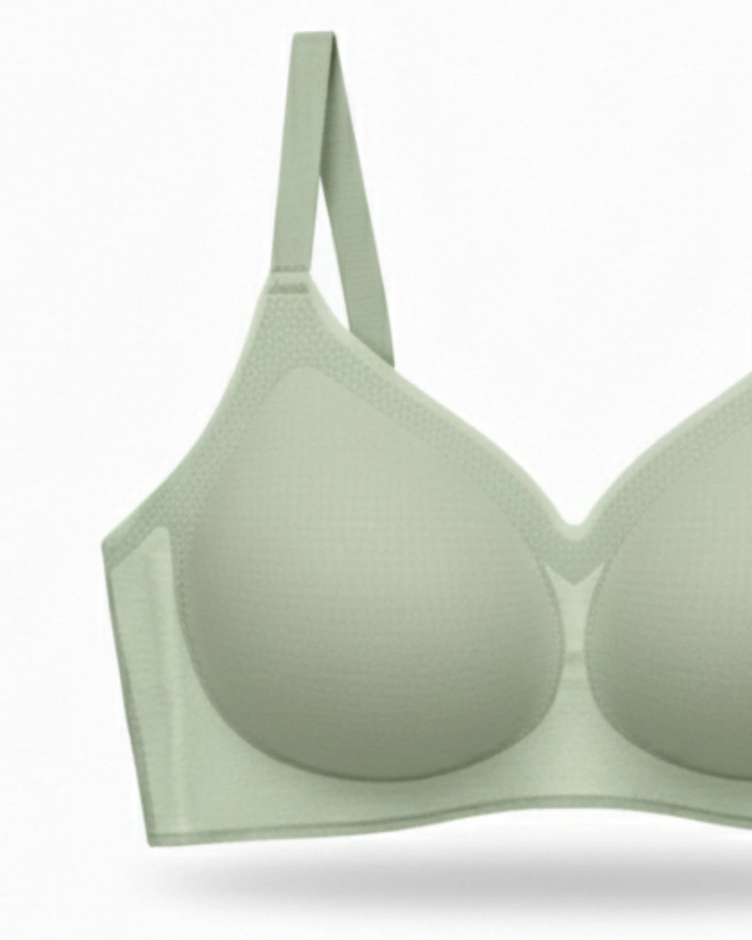 Padded Seamless Smooth Dot Bra - Green