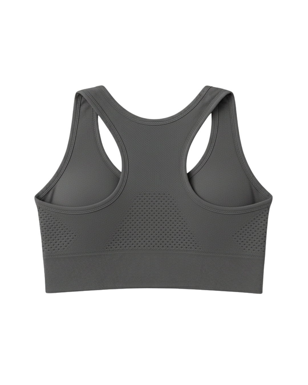 Sylas Zipper Pushup Sports Bra Grey