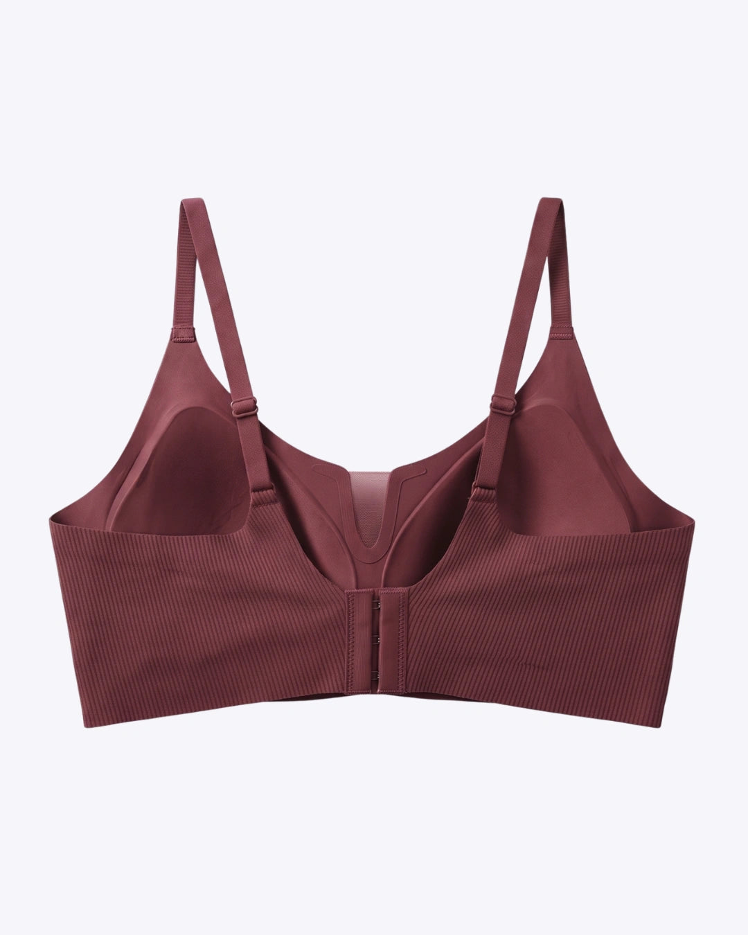 Padded Seamless Curve Bra - Maroon