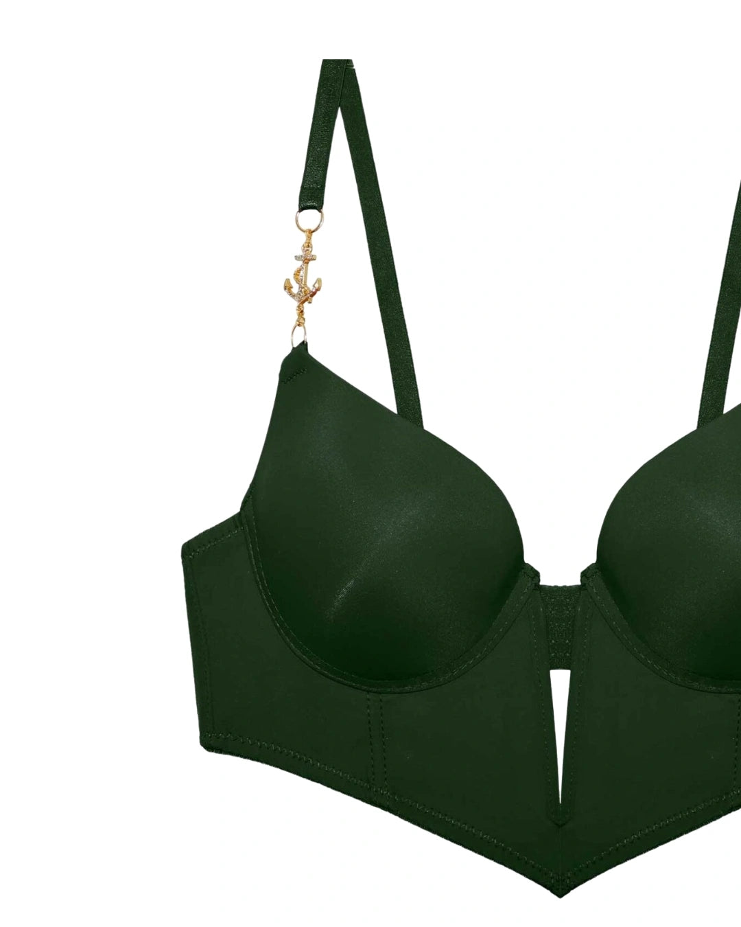 Padded Bra Set - Classic Shape - Green
