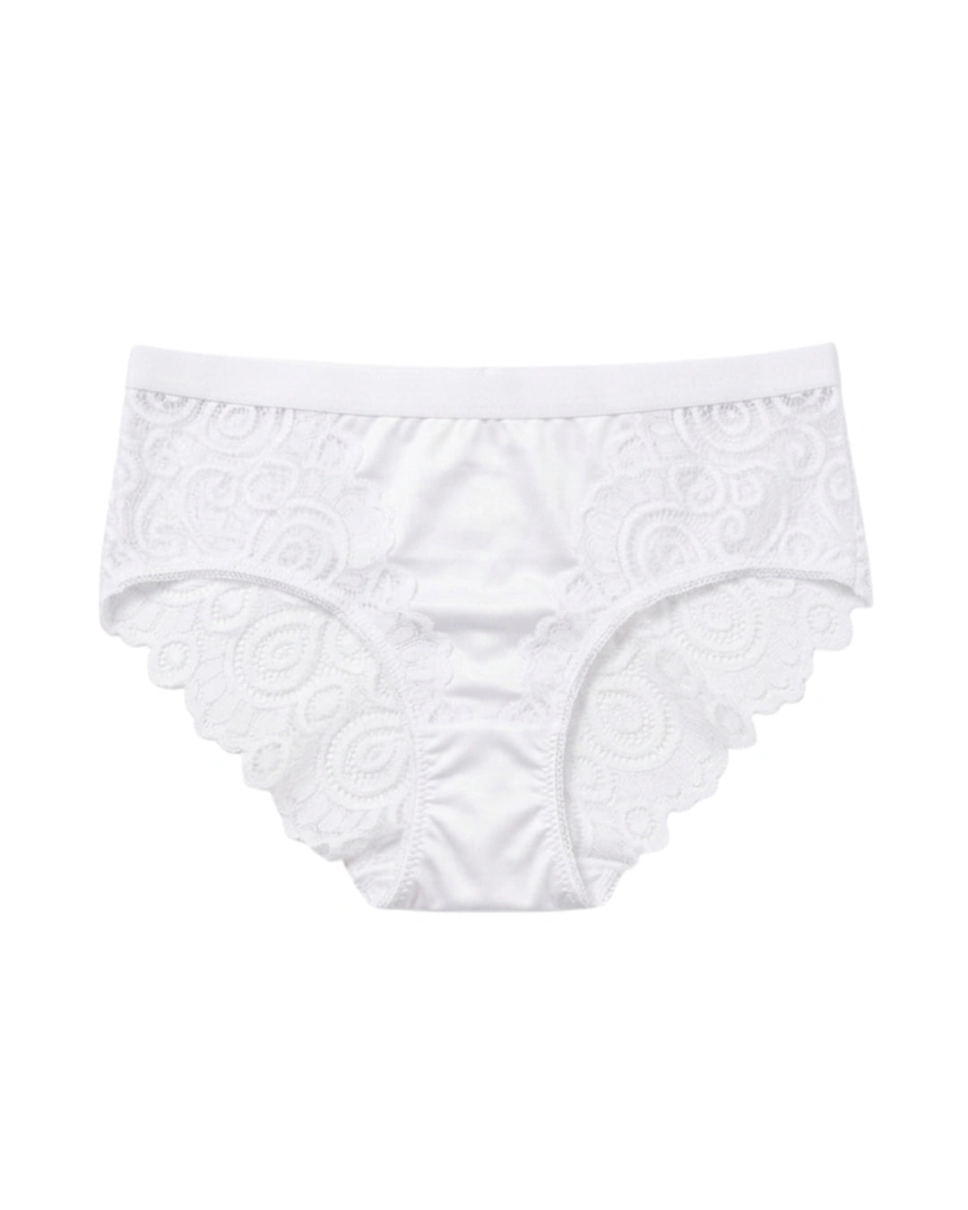 Brief Panty - Crimson Charm - White