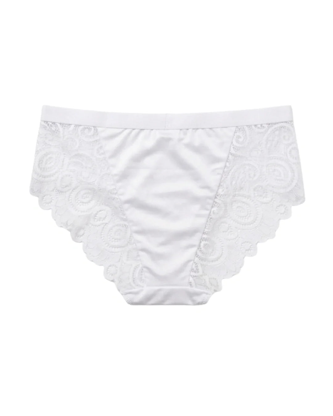 Brief Panty - Crimson Charm - White