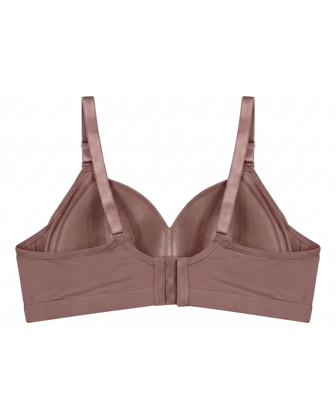 Plus Size Non-Wired Padded T-Shirt Bra - Pastel - Brown
