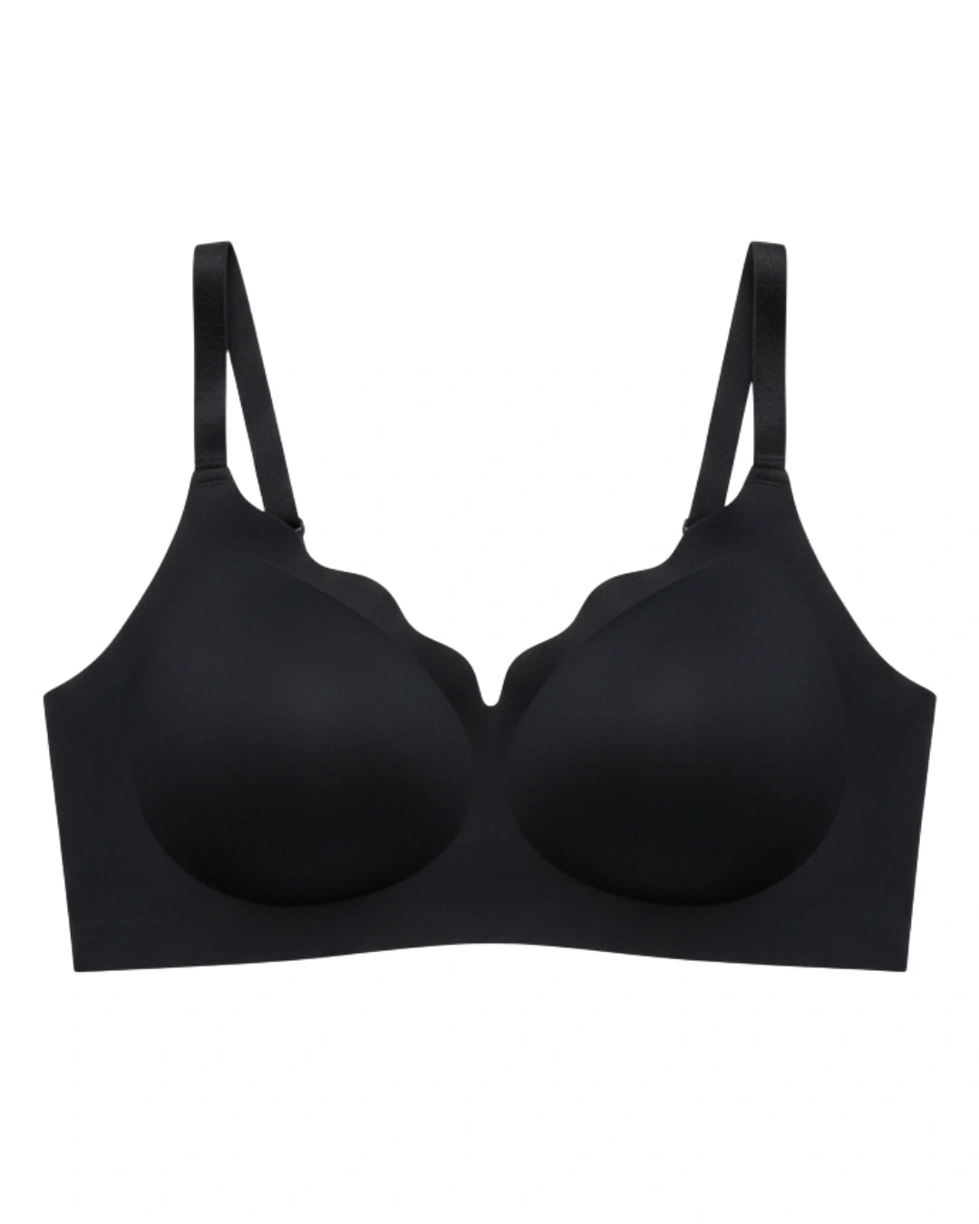 Seamless Padded Bra - Amorva - Black