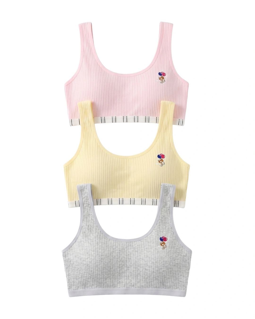 Pack Of 3 Teenage Bra - Kitty