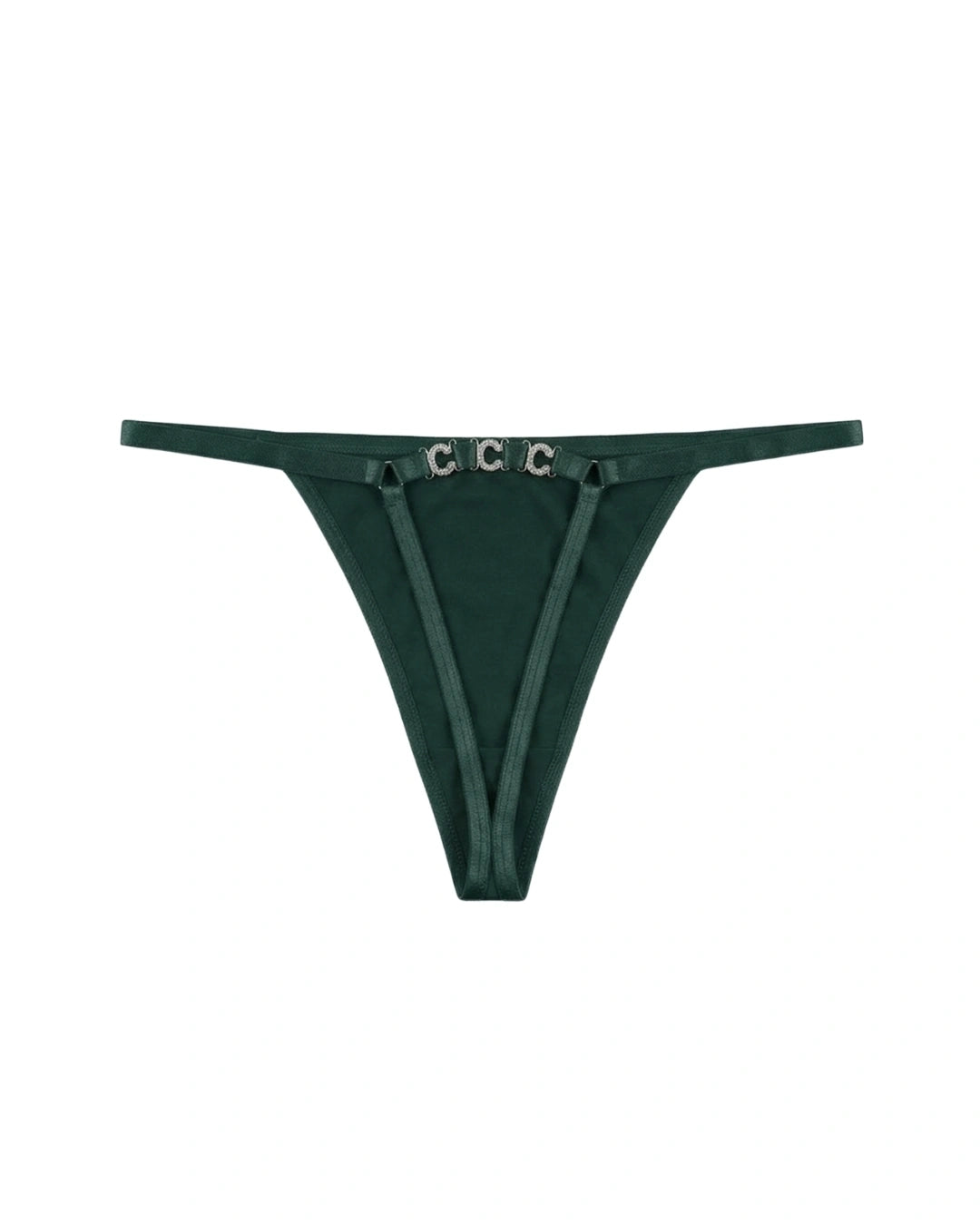 Thong Panty - Luxe Chain - Green