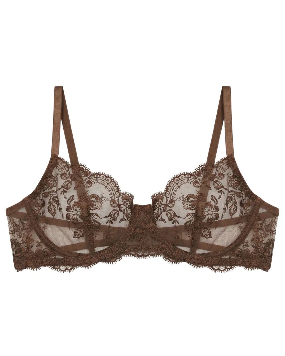 Non Padded Bra Set - Truffle - Brown