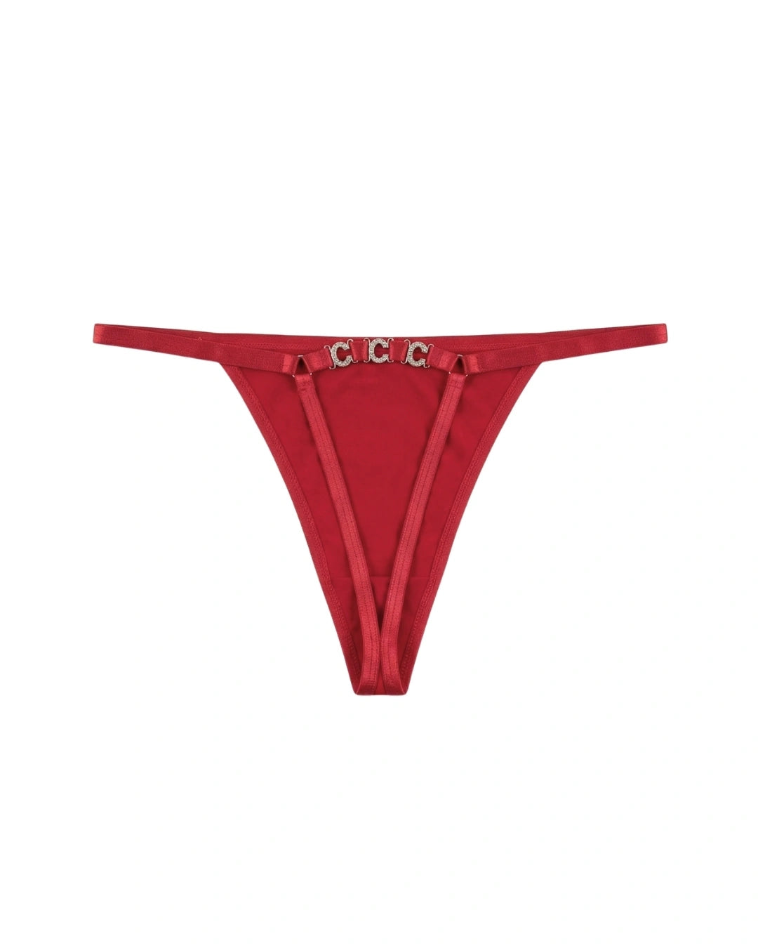 Thong Panty - Luxe Chain - Maroon