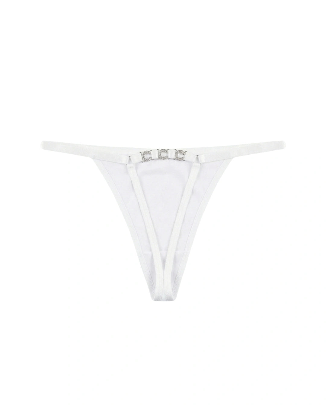 Thong Panty - Luxe Chain - White