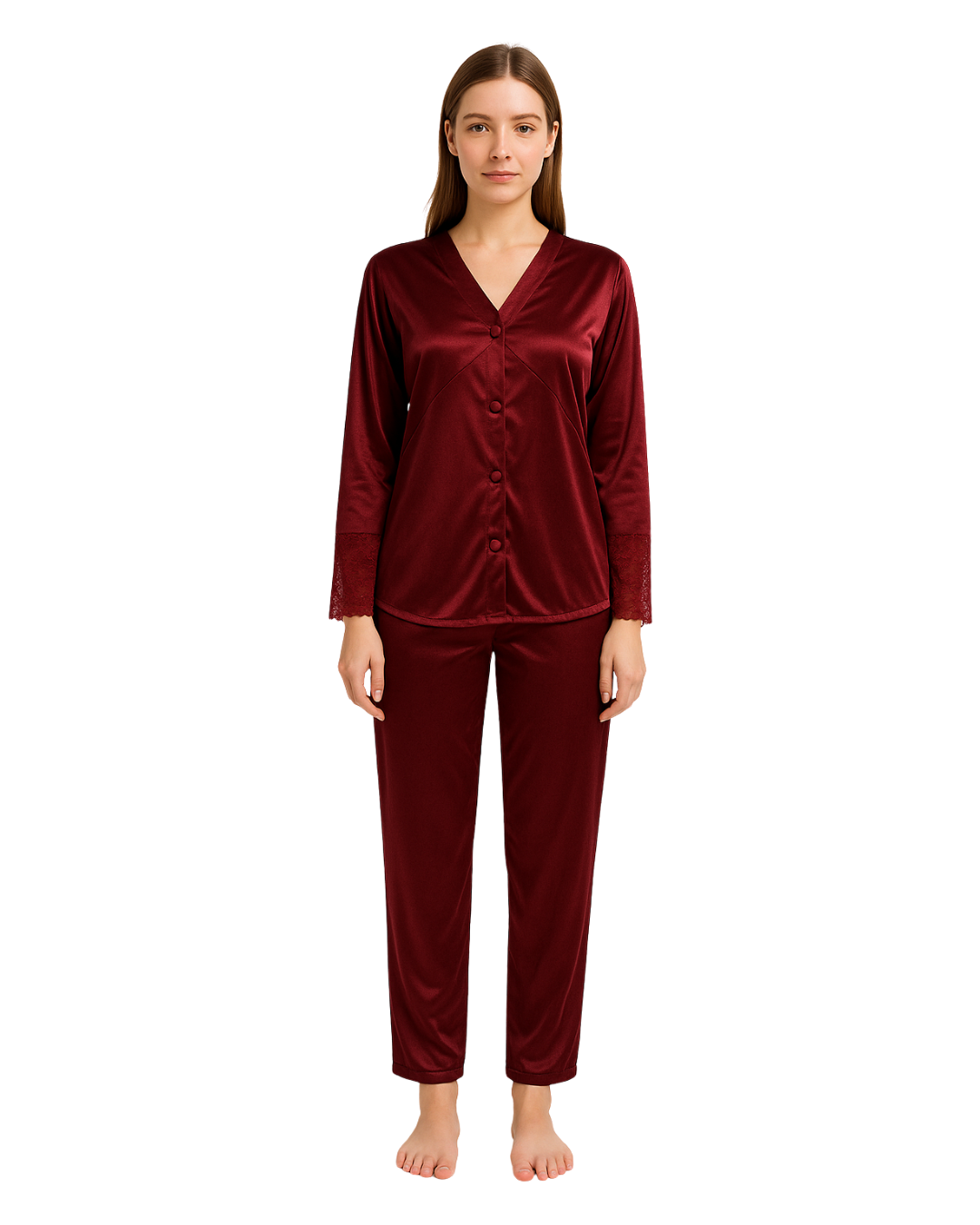 Silk Pajama Suit - Cozy Gaze