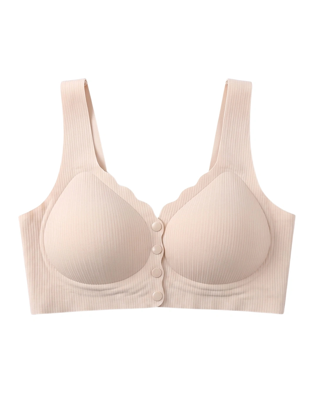 Front-Button Bra - Zova - Skin