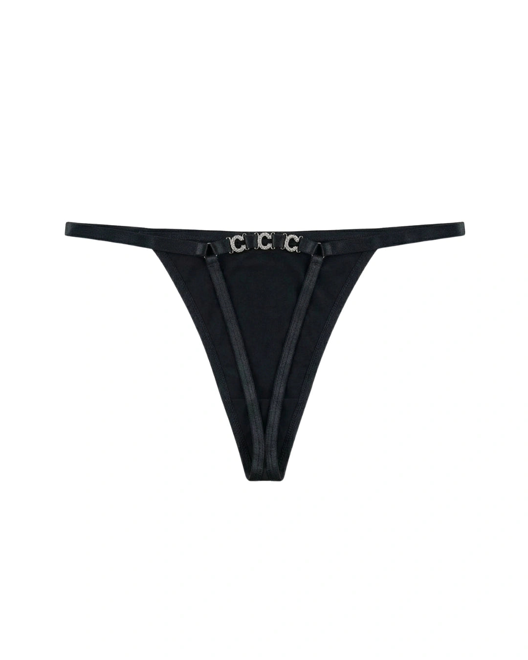 Thong Panty - Luxe Chain - Black