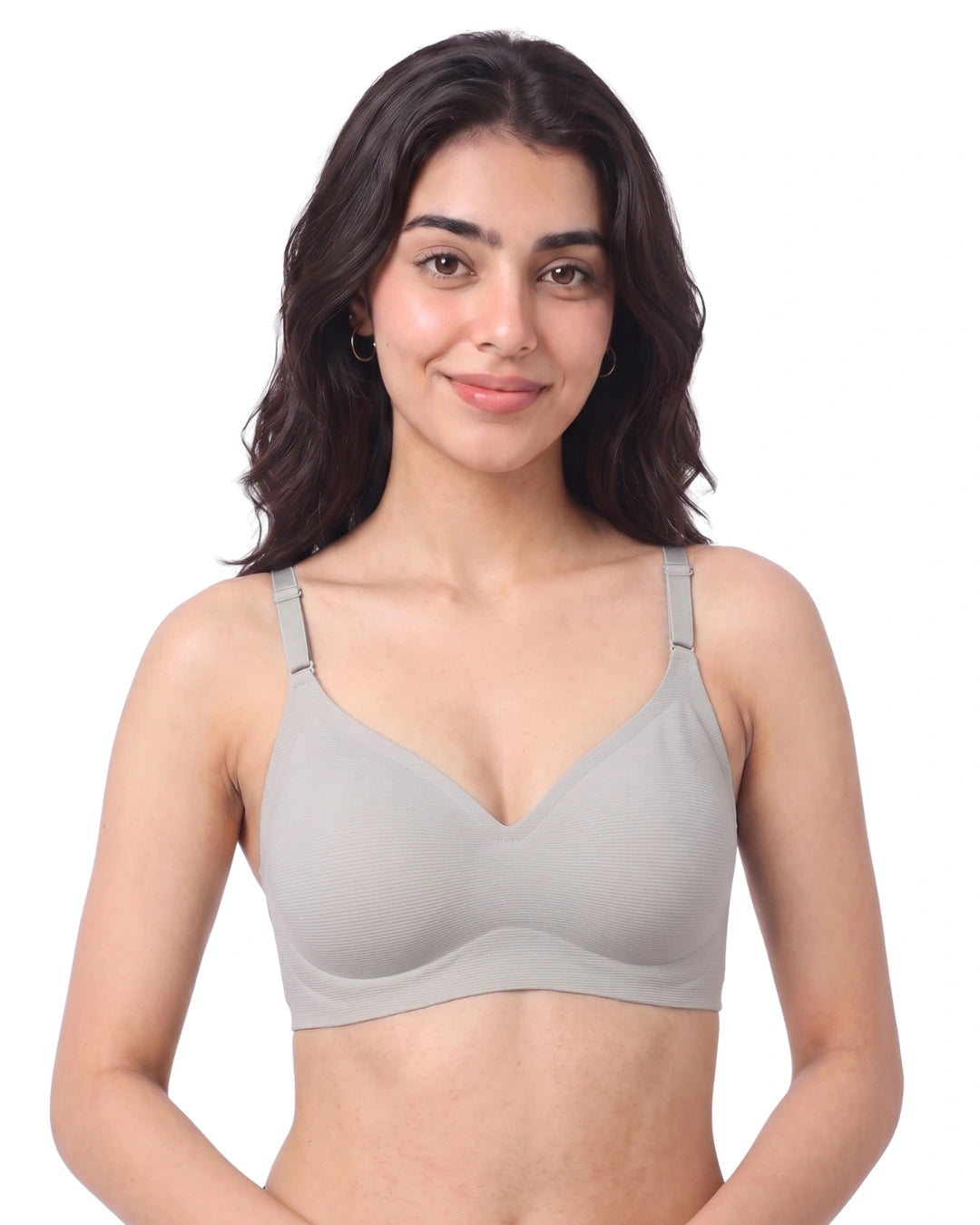 Seamless Padded Bra - Zavia - Grey