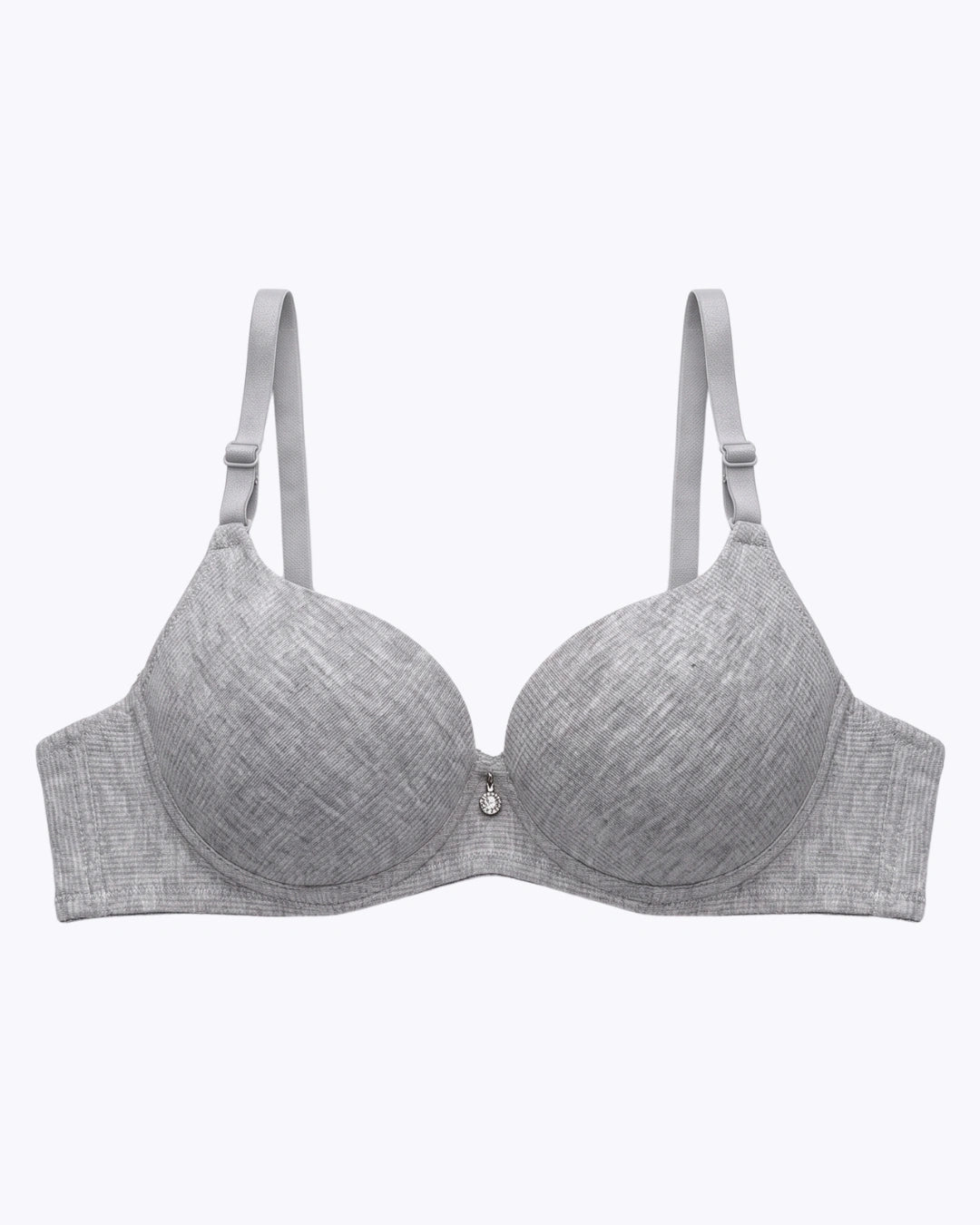 Padded Push-up Bra - Elva - Grey