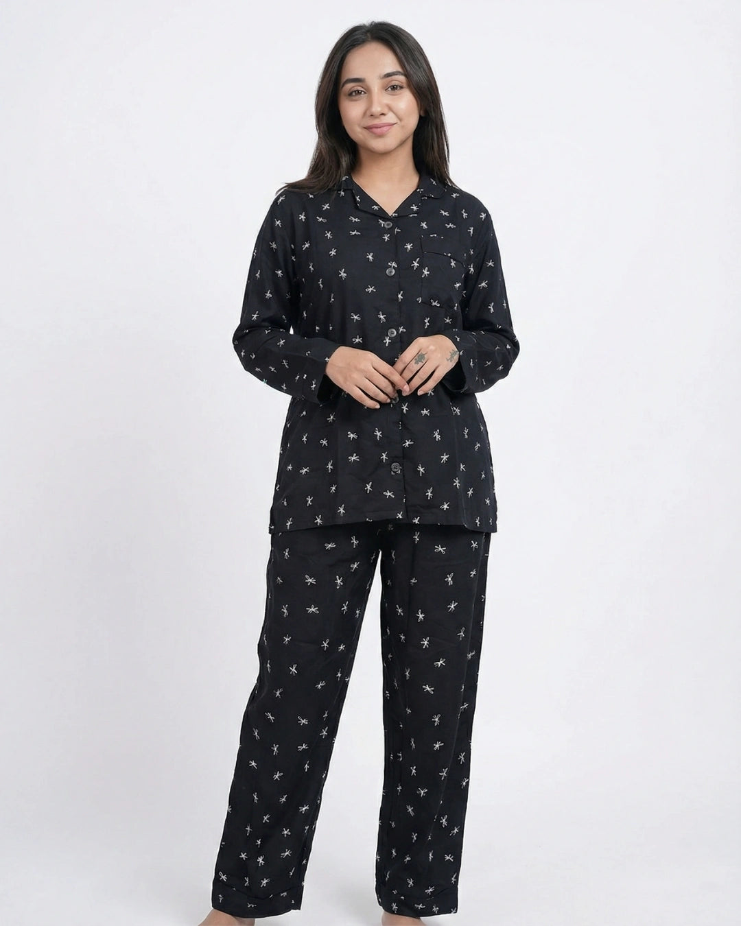 Linen Pajama Suit - Blossy