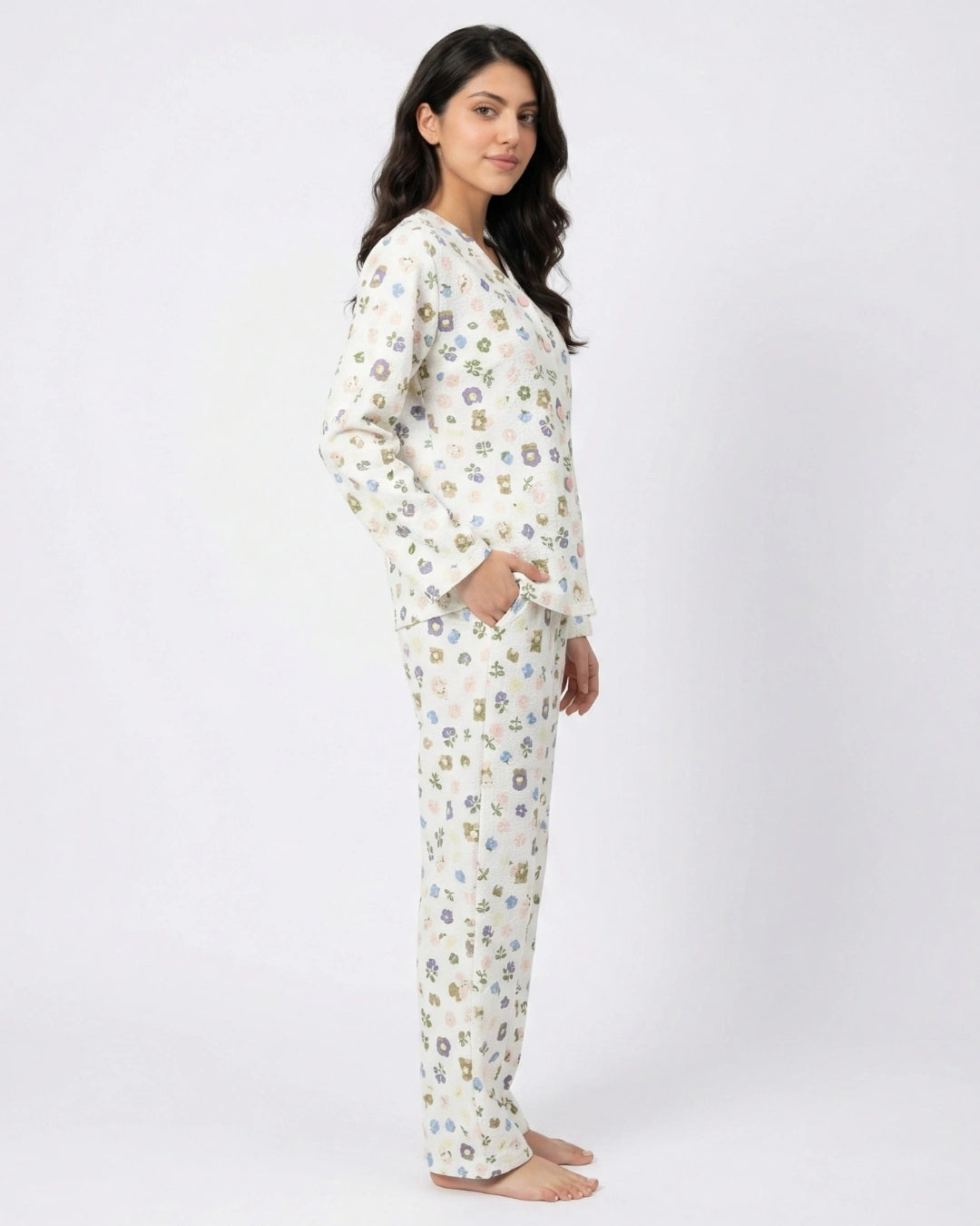 Summer Pajama Suit - Pastel Bloom