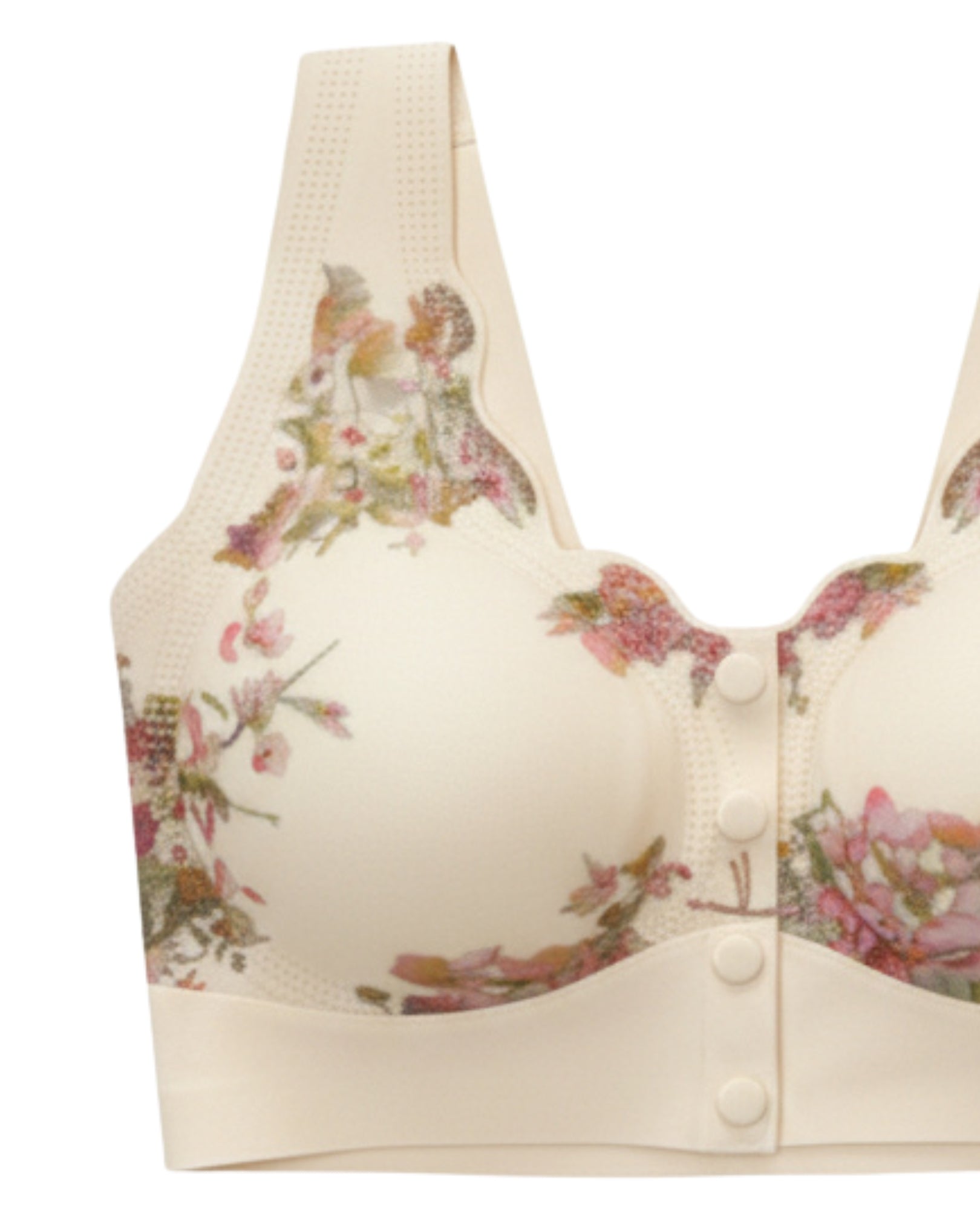 Wireless Front-Closure Padded Bra - Florvya Skin