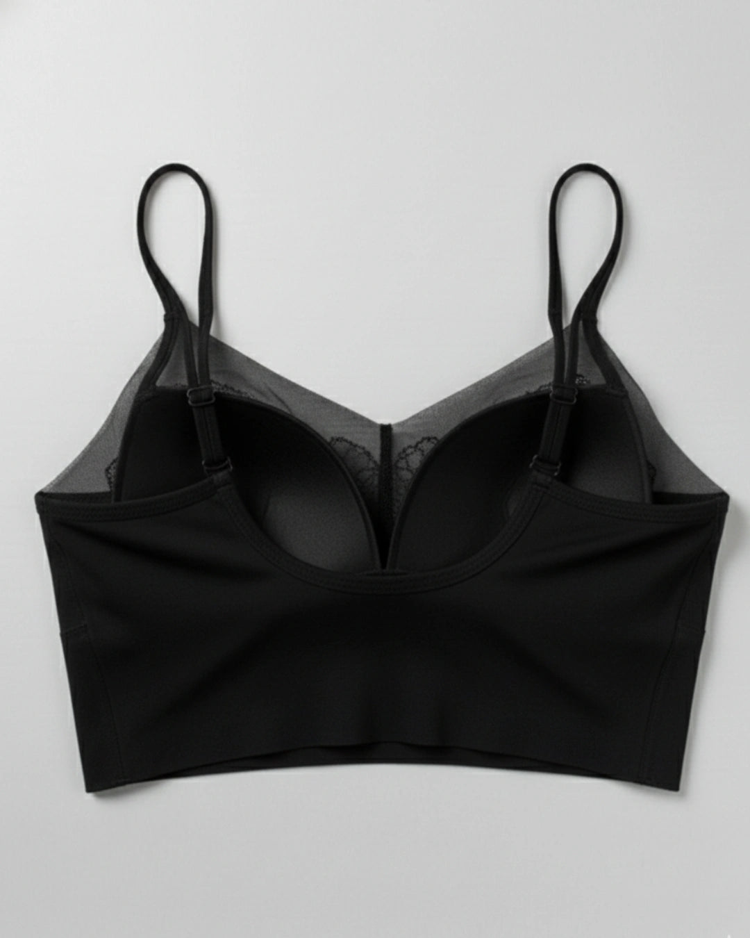 Seamless Padded Bra - Nua Lace - Black