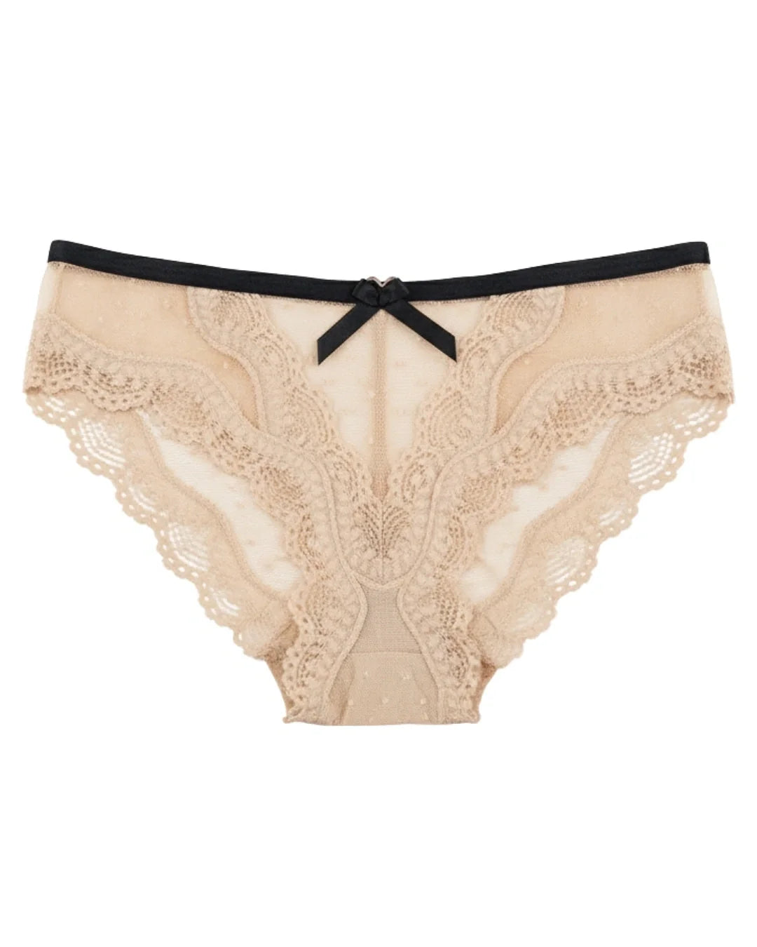 Brief Panty - Lace Dot - Skin