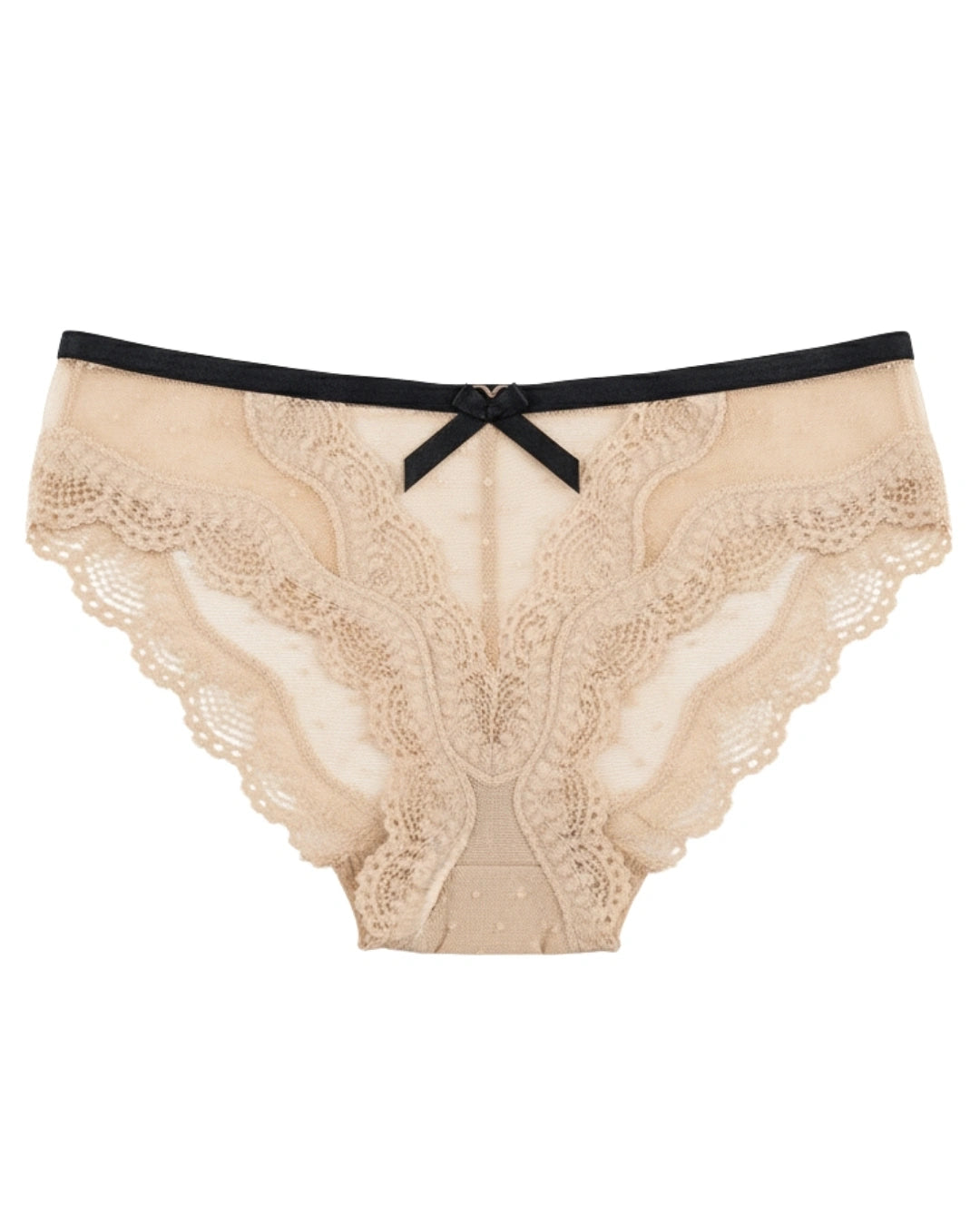 Brief Panty - Lace Dot - Skin