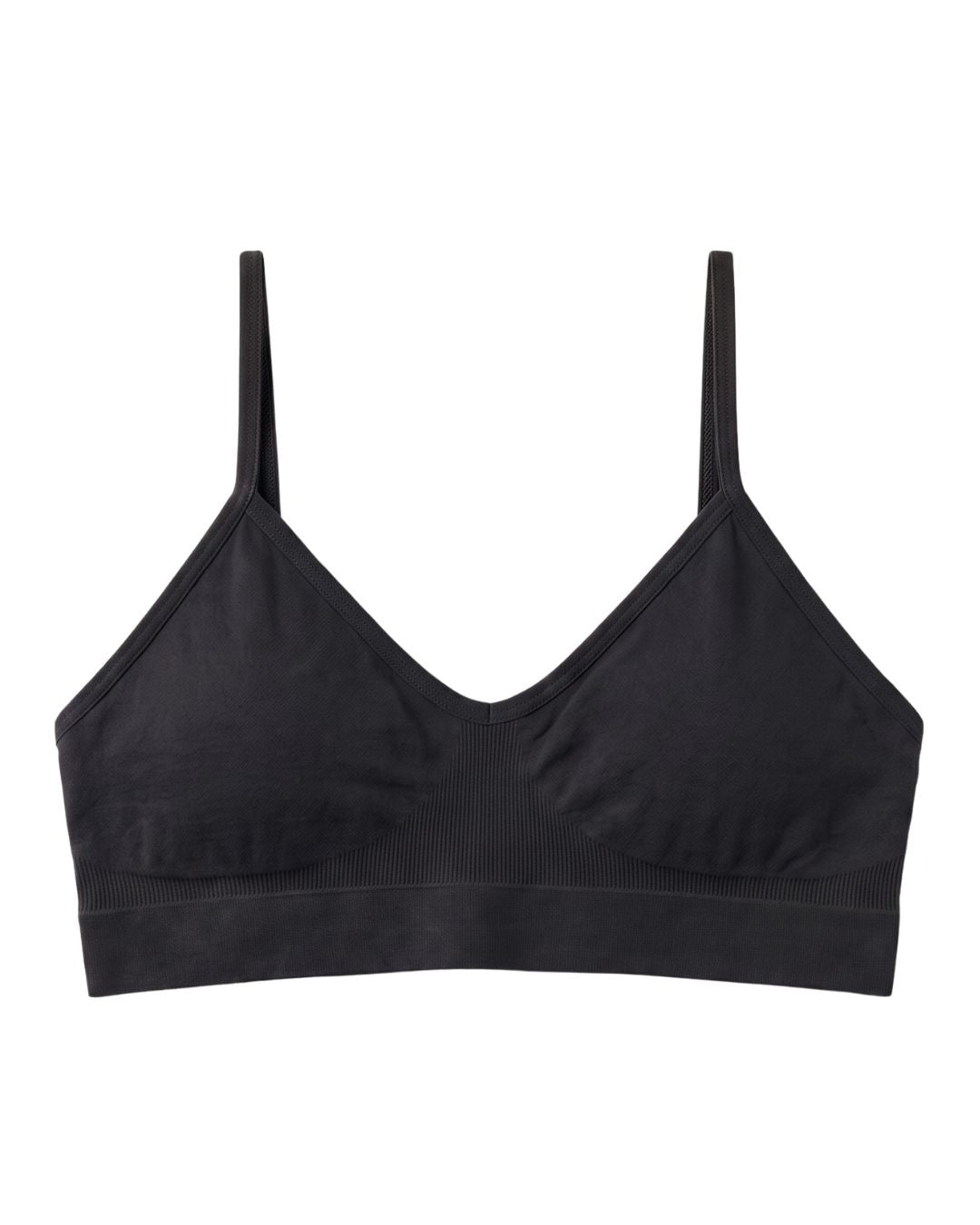 Non Padded Non Wired Bralette - SoftFit - Black
