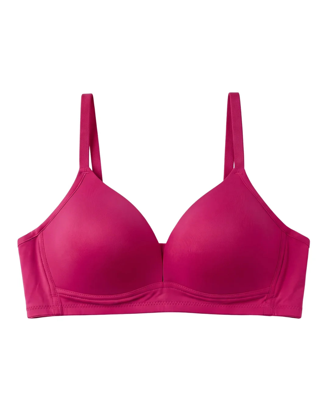 Light Padded Non-Wired T-Shirt Bra - Essentia - Maroon