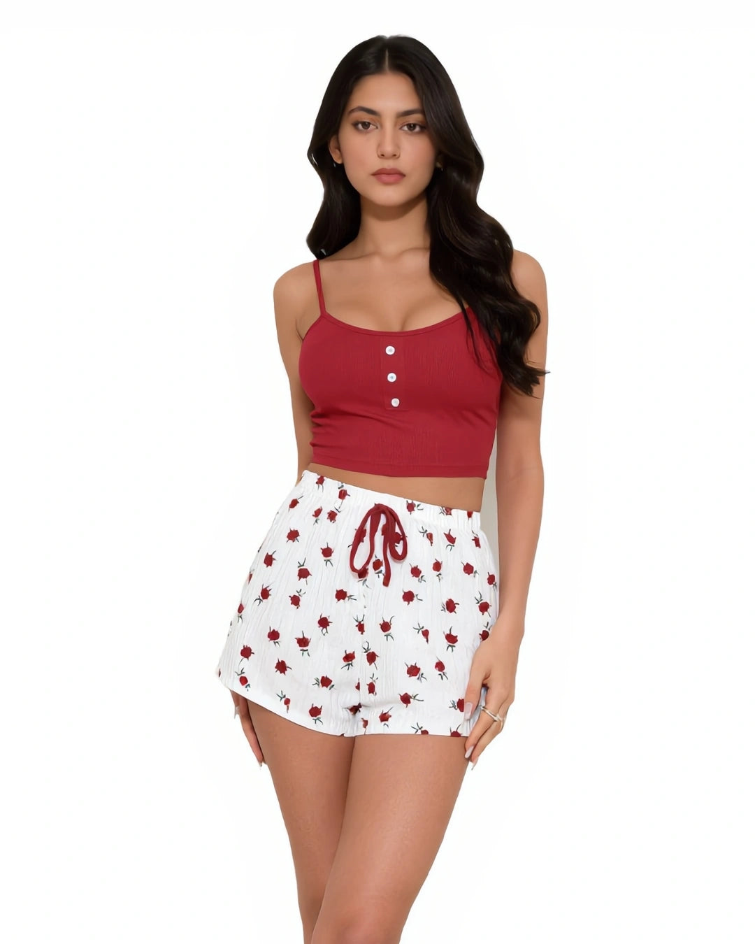 Cami Set - Zoey - Maroon