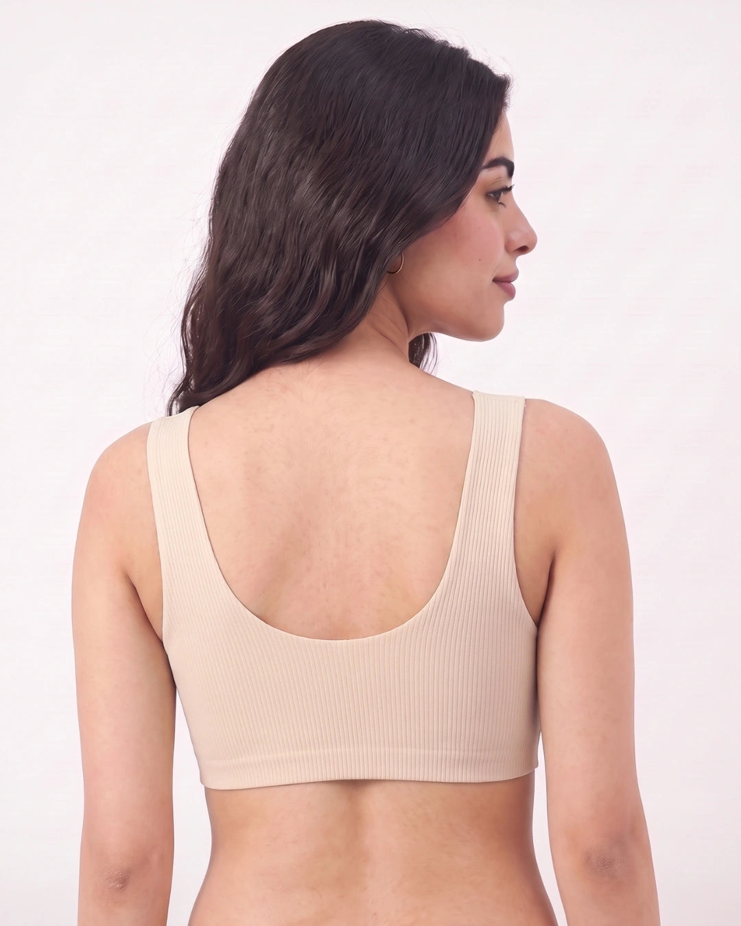 Front-Button Bra - Zova - Skin