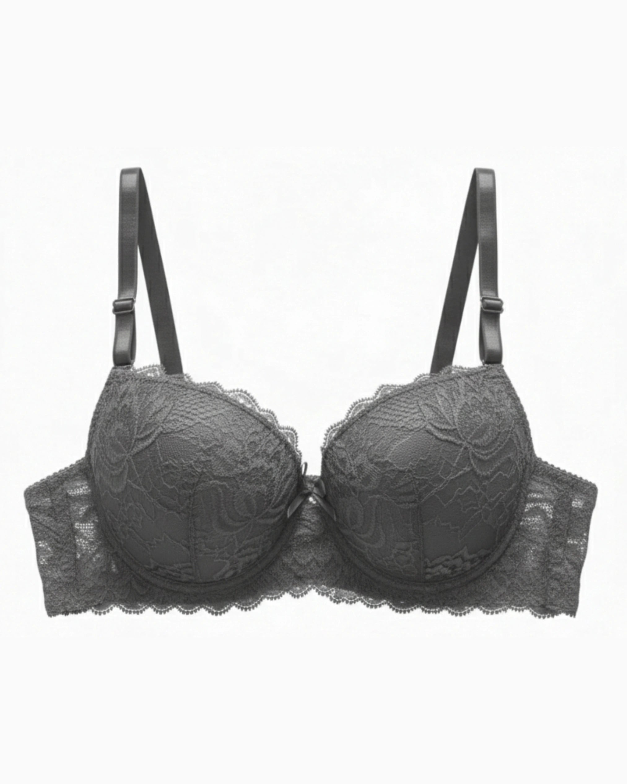 Padded Bra Set -  Embro - Grey