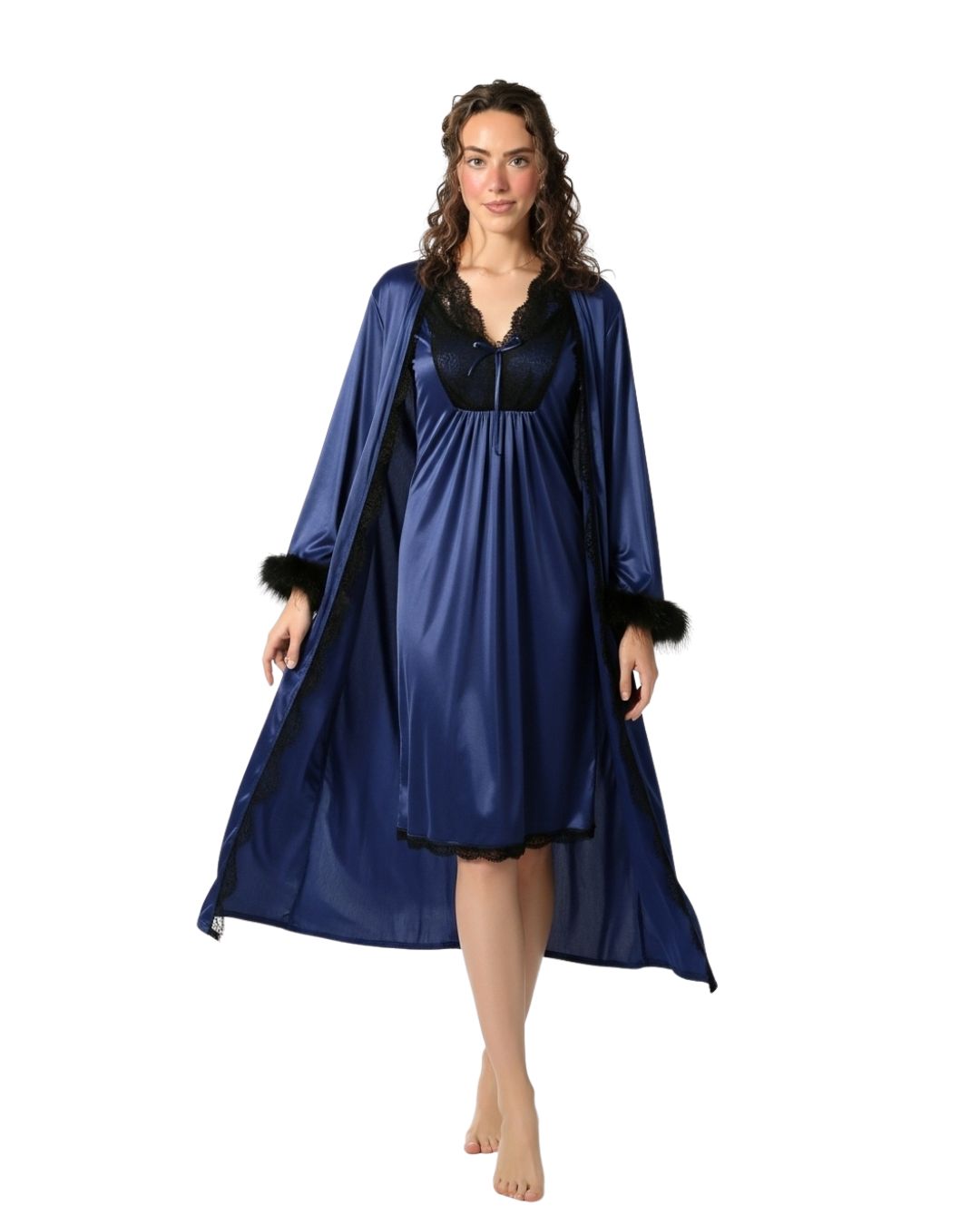 Gown Set - Rivya - Blue