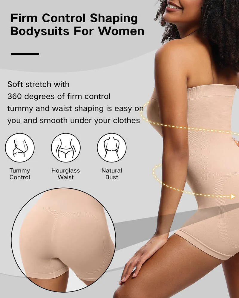 Full Body Strapless Tummy Control Shaper