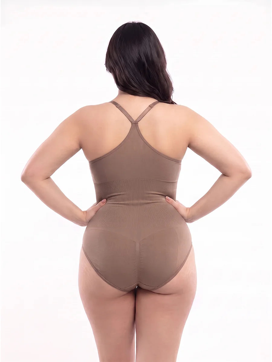 Adjustable Strap Bodysuit Shaper - Dark Skin