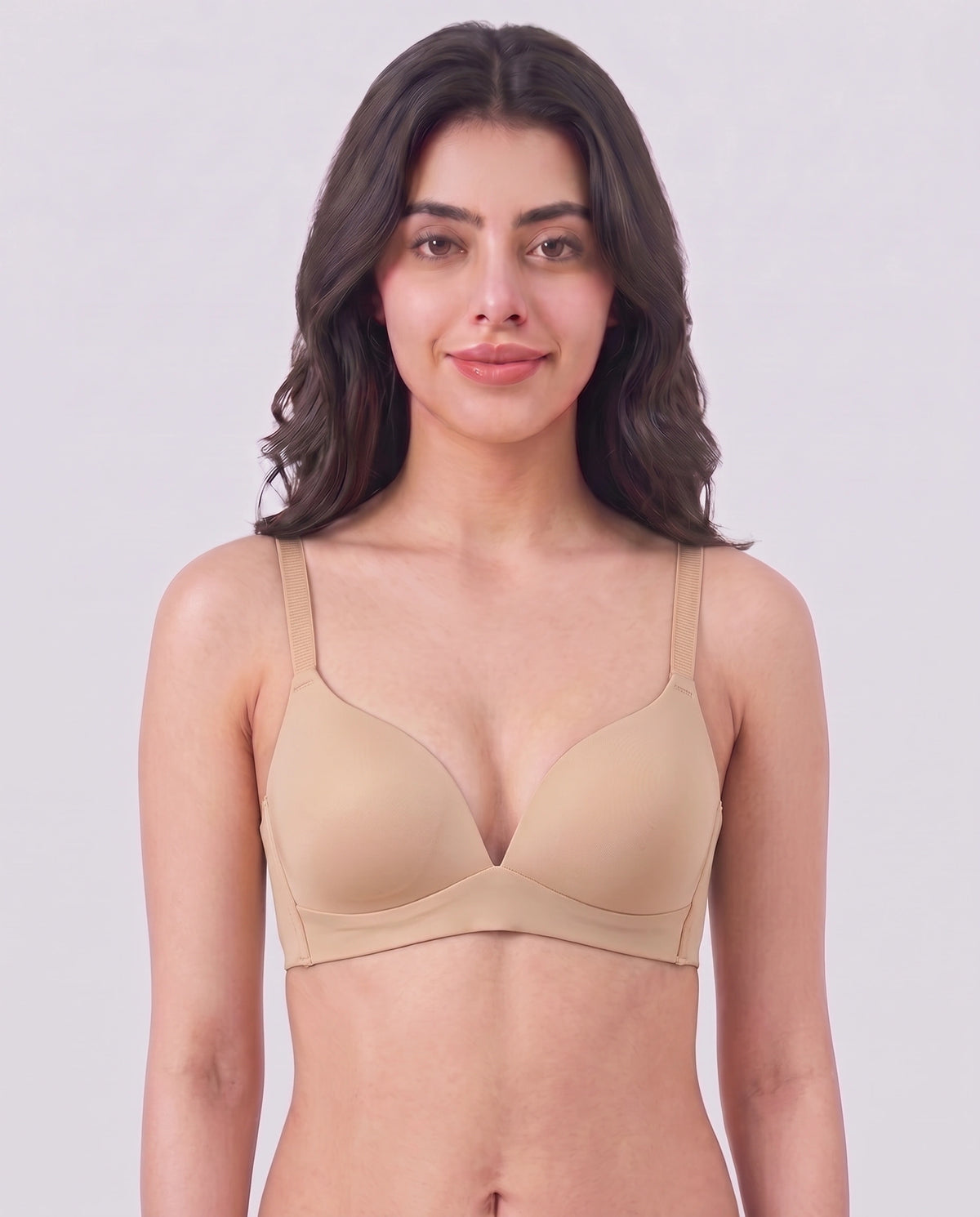 Padded Non Wired T-Shirt Bra - Amaya - Skin