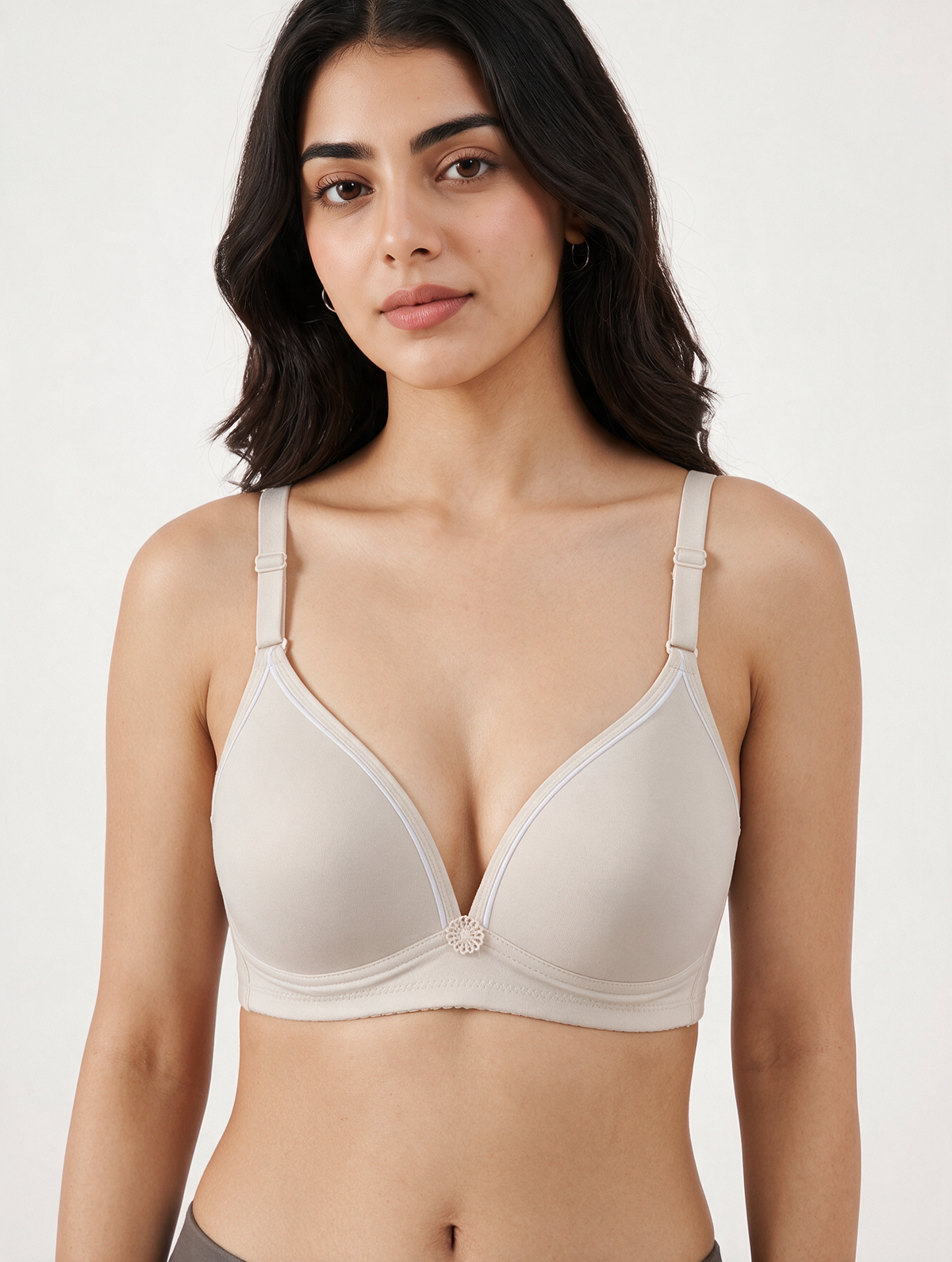 Padded T-shirt Bra - Serene - Ash White