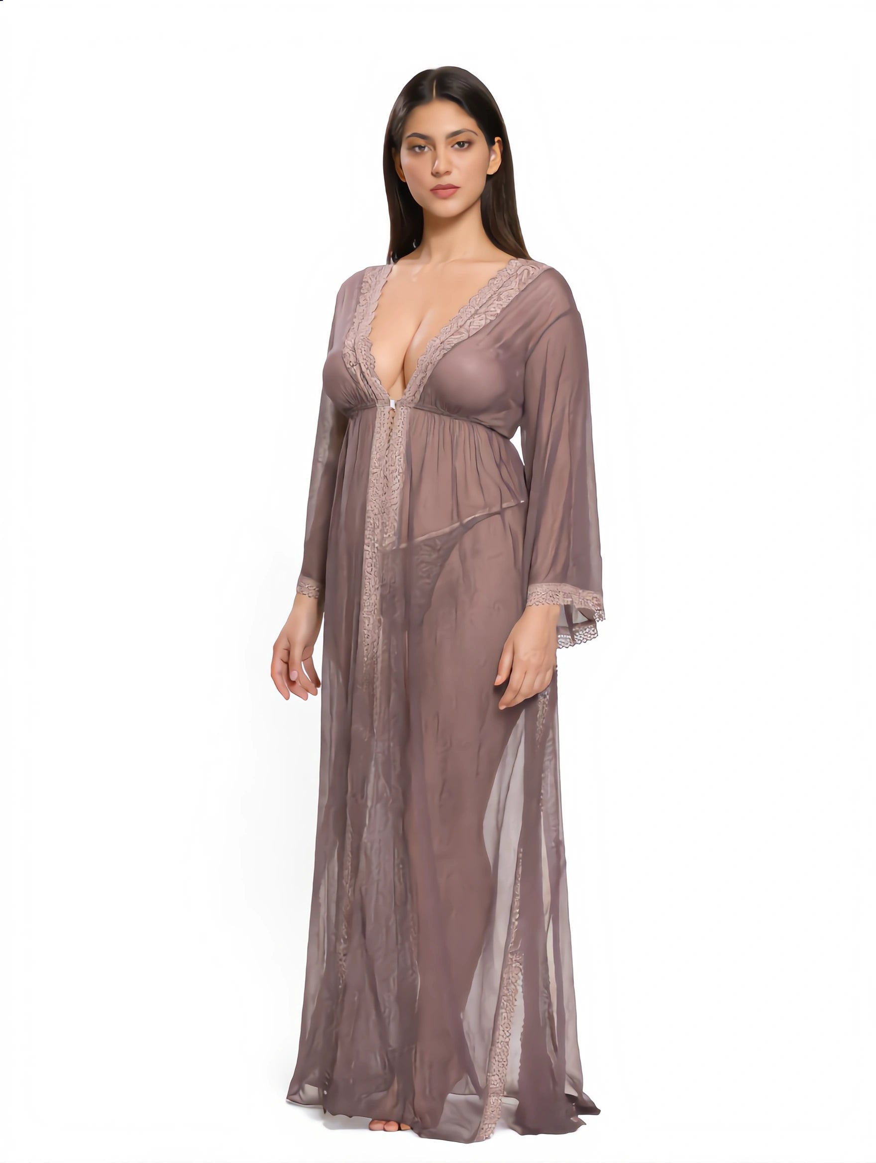 Babydoll Lingerie - Zarela - Brown