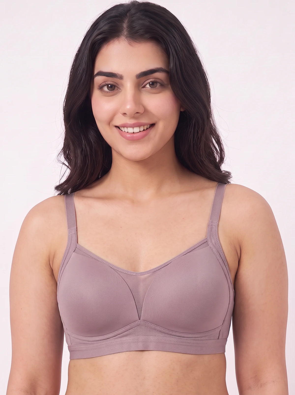 Light Padded Non-Wired T-Shirt Bra - Belle - Lilac