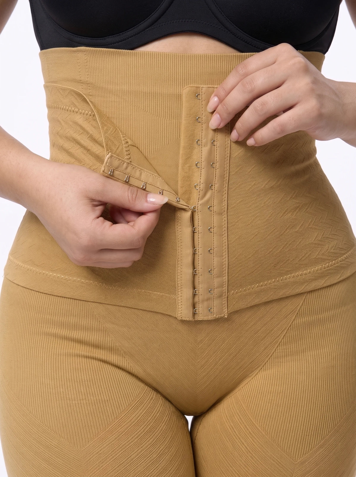 Belly Buckle Half Body High Waist Body Shaper - Skin