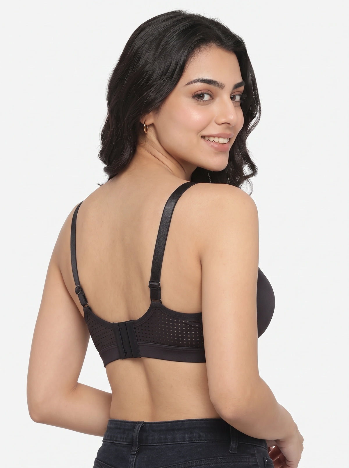 Light Padded T-Shirt Bra - kylie - Black