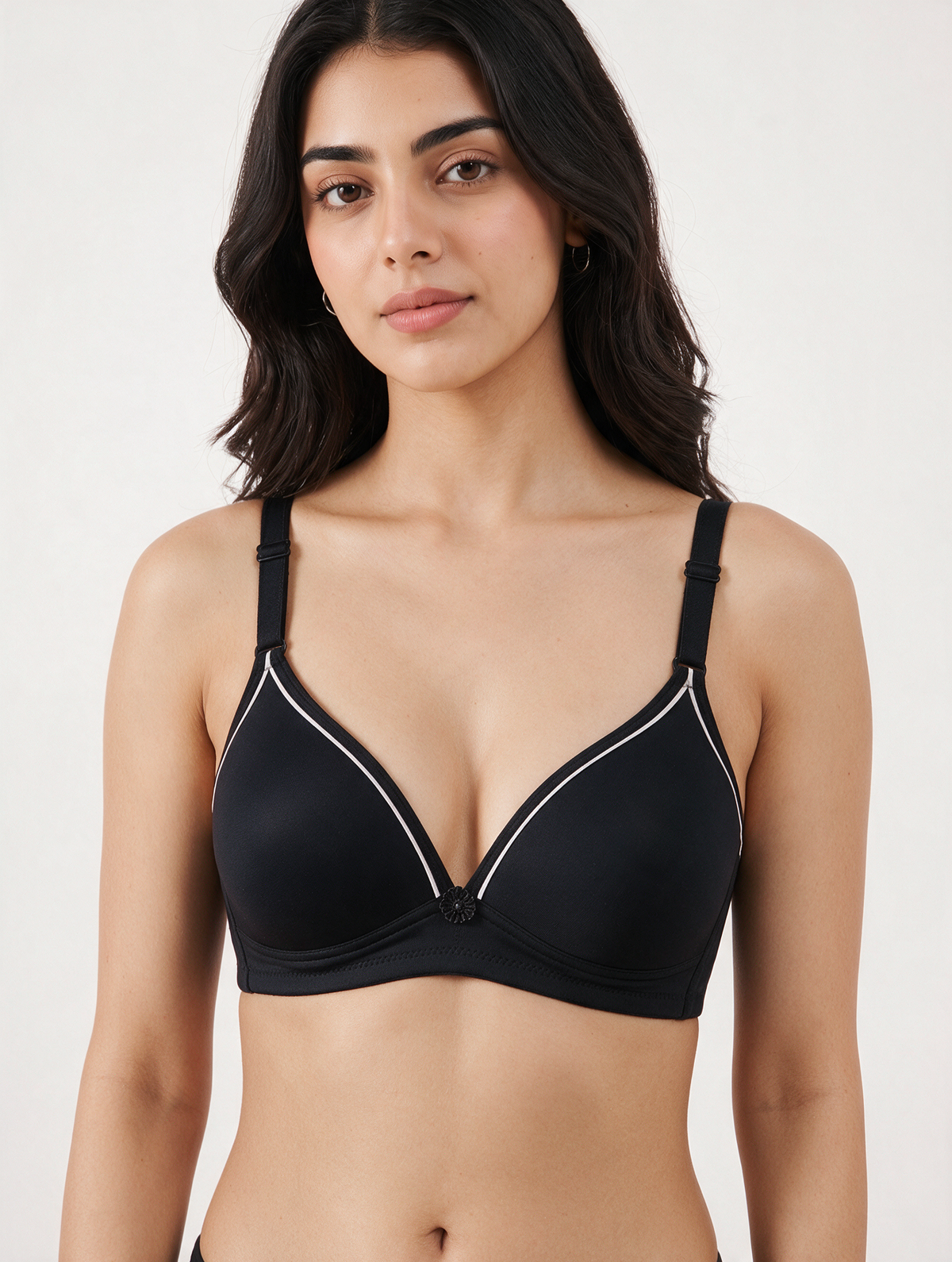 Padded T-shirt Bra - Serene - Black