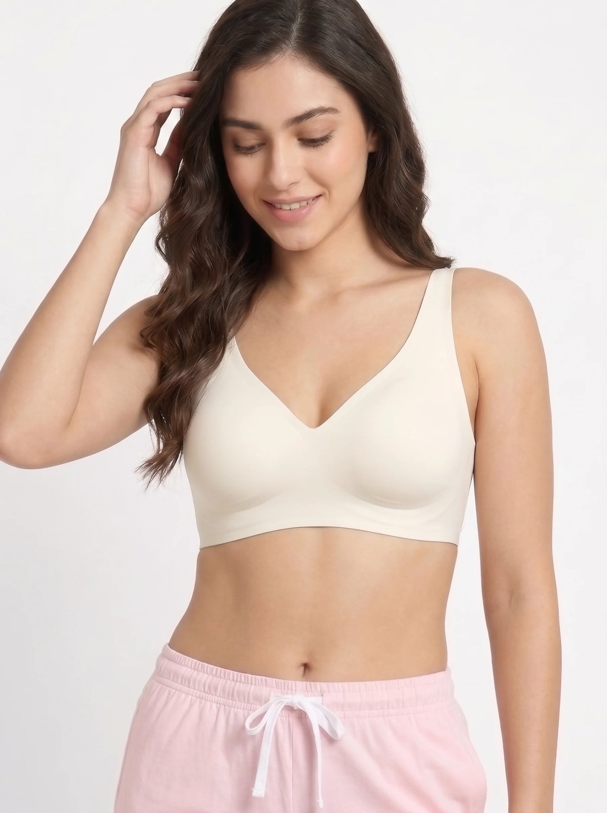 Padded Seamless Easy Comfort Bra - Cream