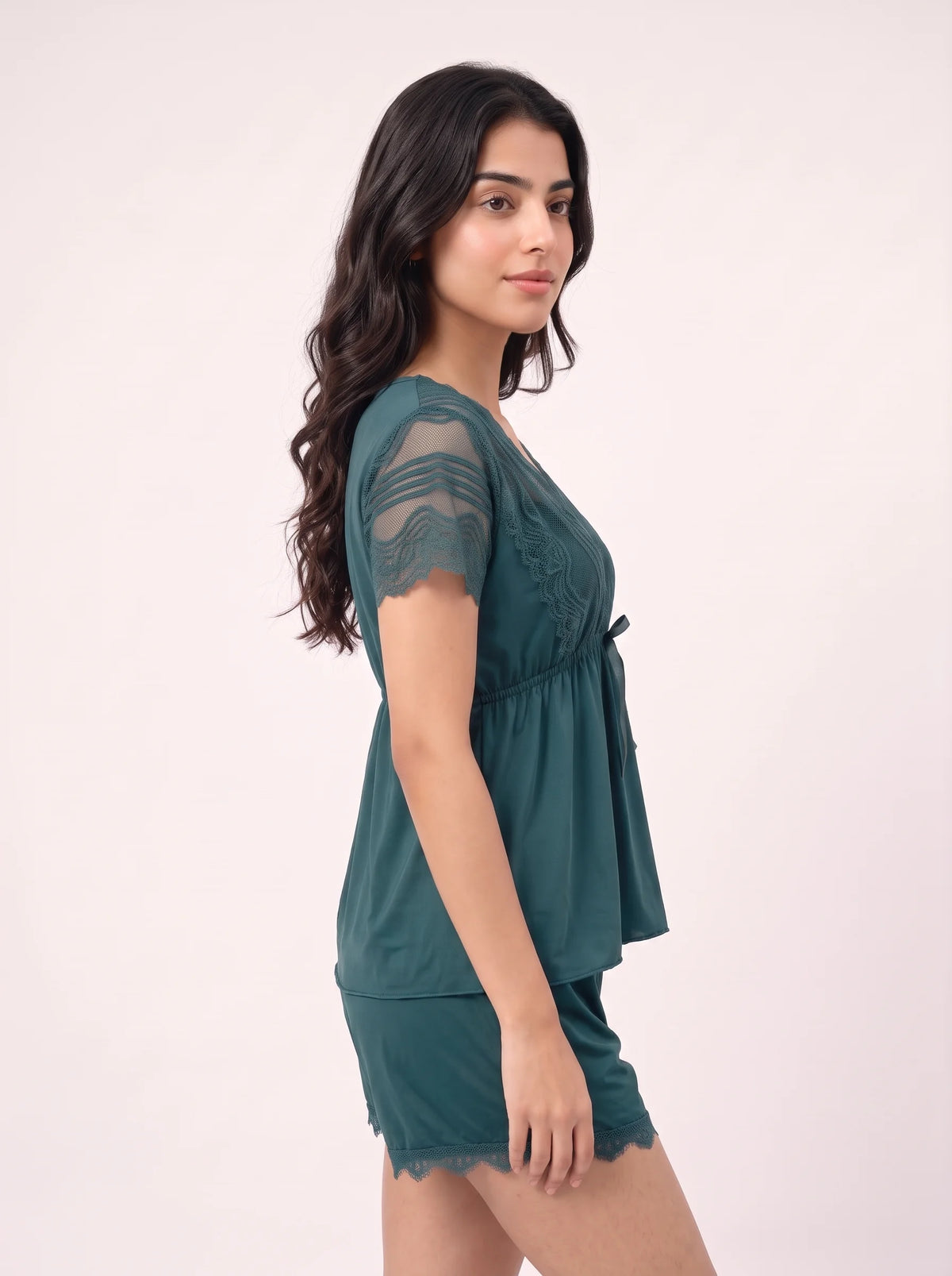 Babydoll Lingerie - Bloomia - Green