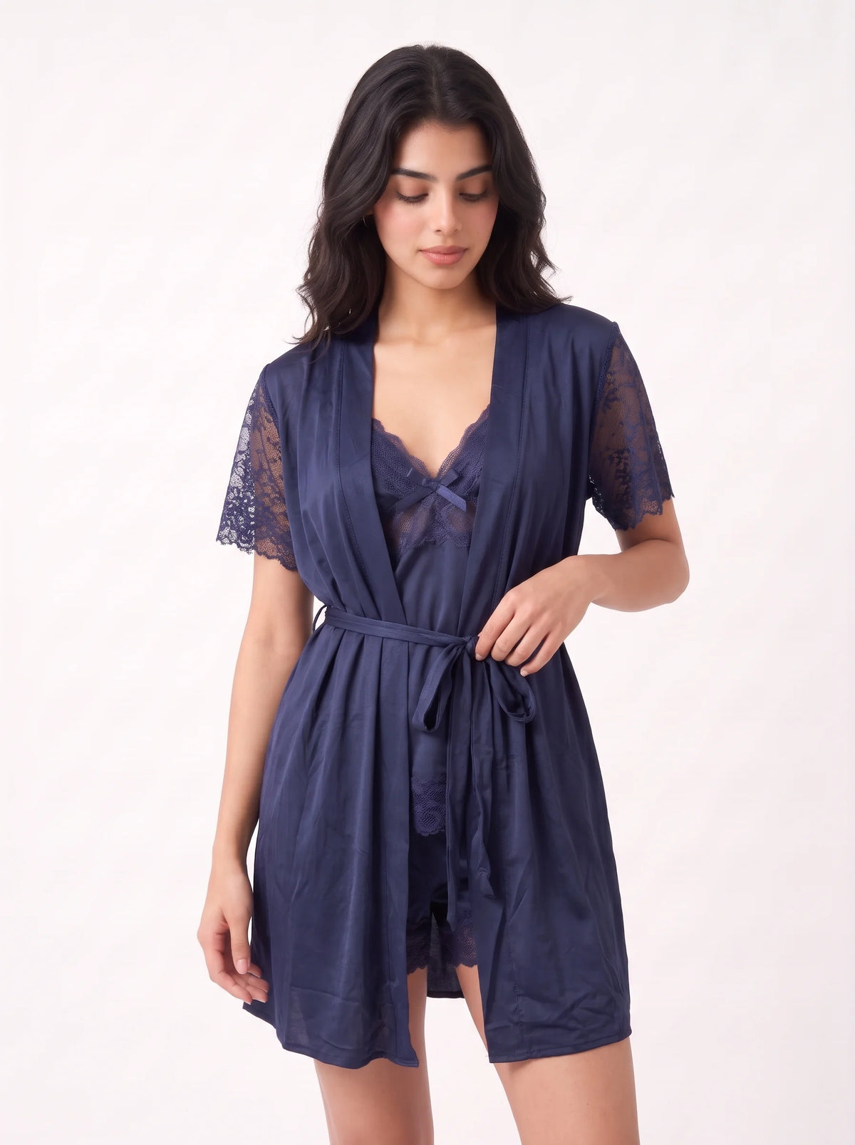 3-Piece Gown Set - Marina - Blue