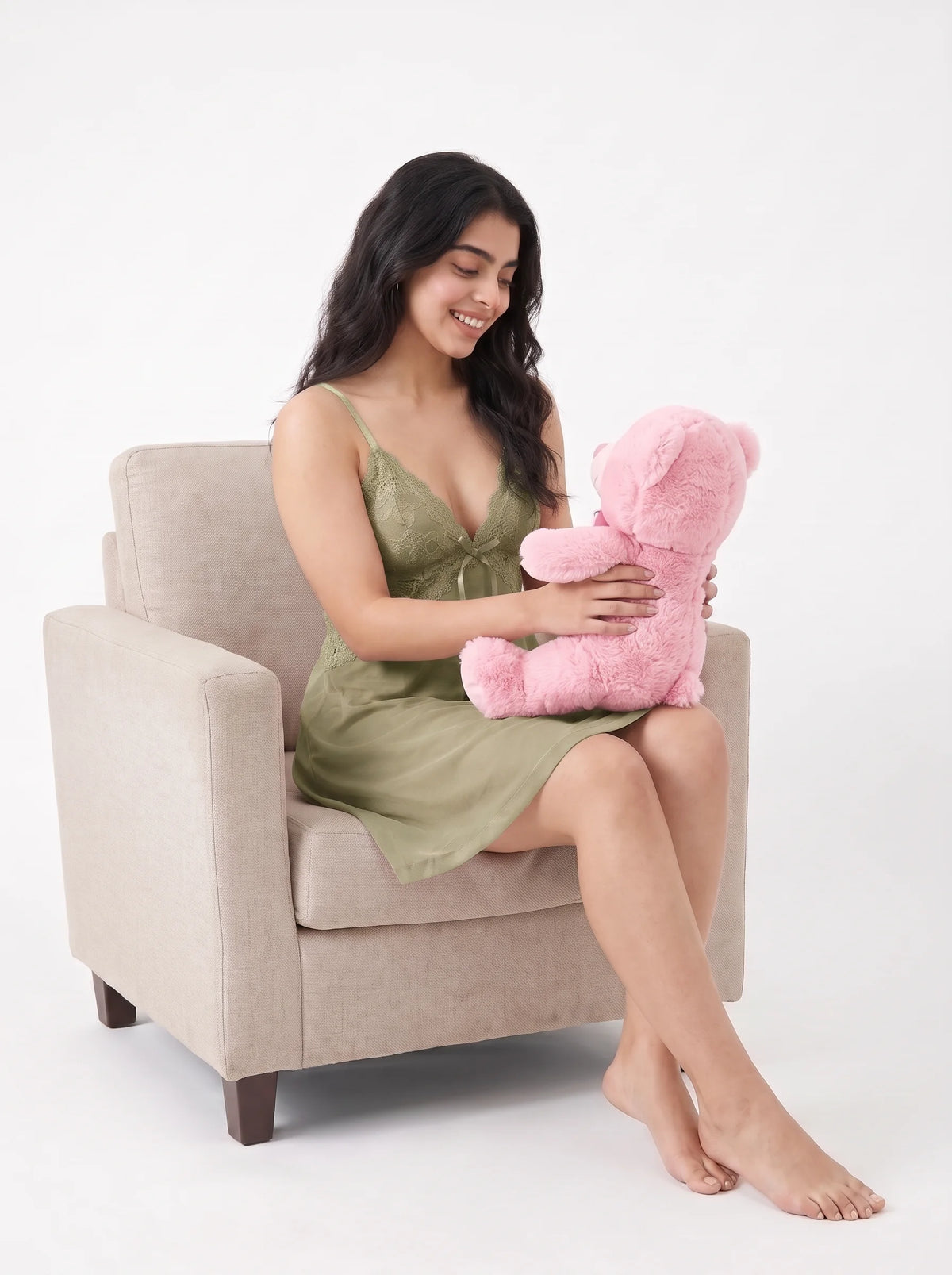 Babydoll Lingerie - Blushy - Green