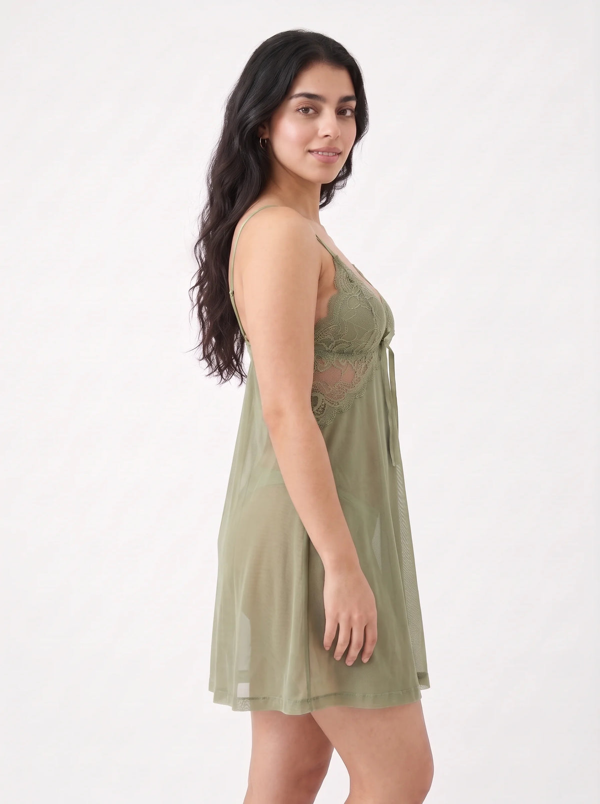 Babydoll Lingerie - Blushy - Green