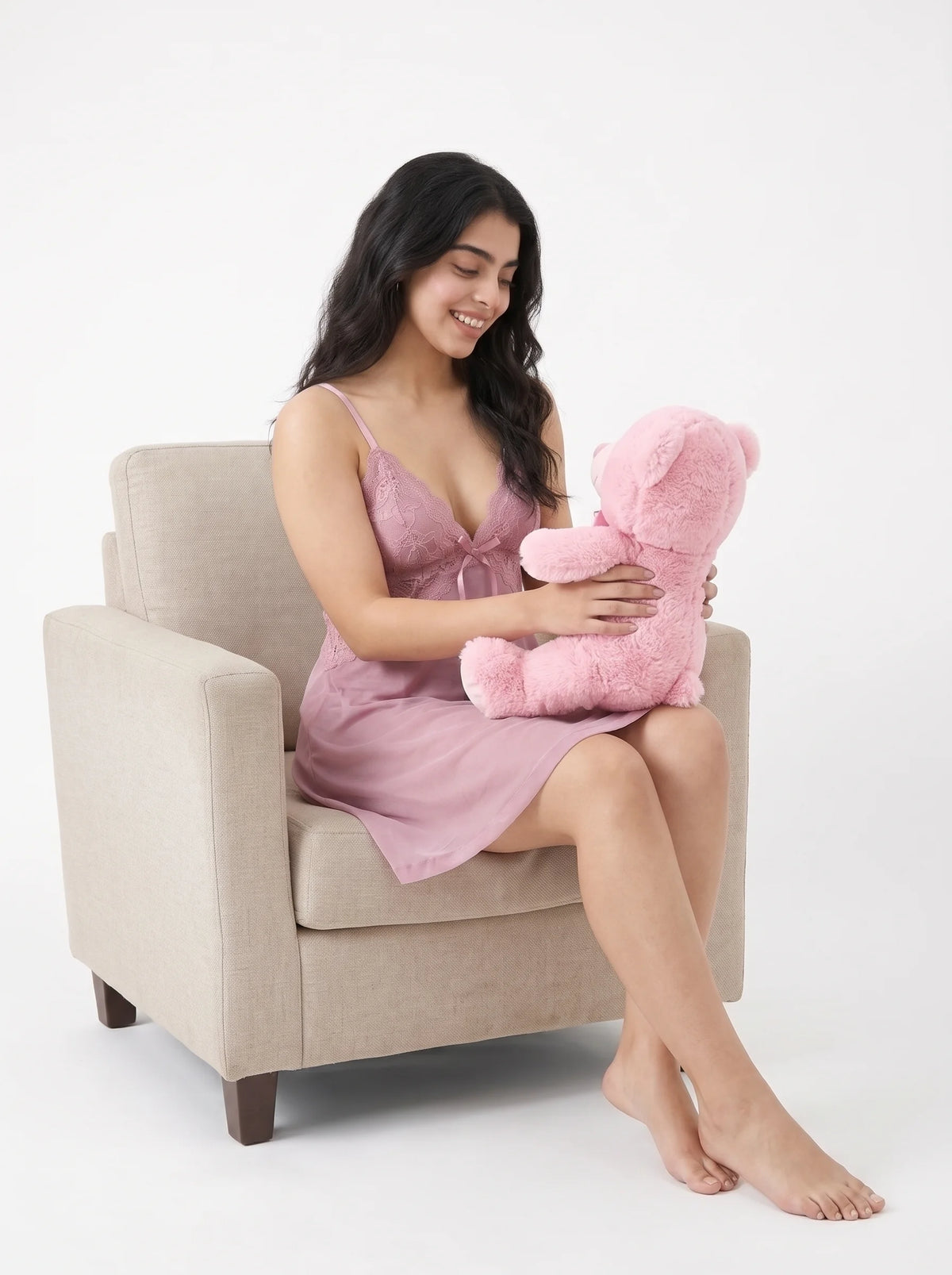Babydoll Lingerie - Blushy - Pink