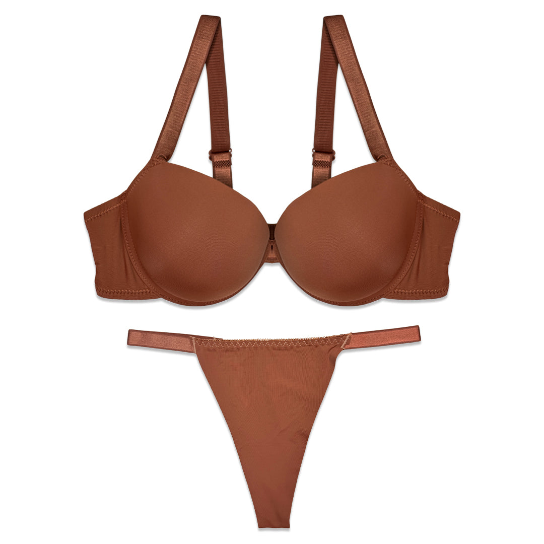 Bra Set -  Brown Bliss
